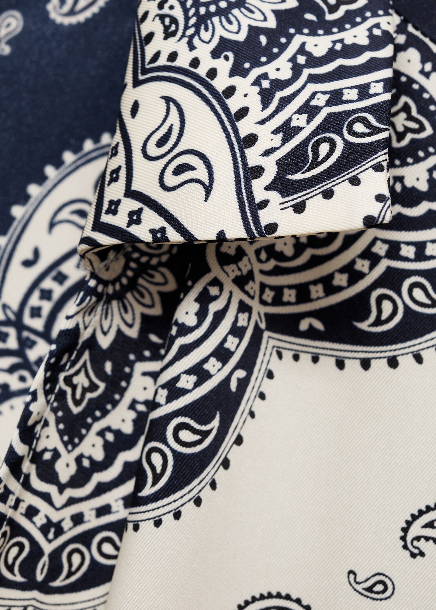 Vestido camisero estampado paisley - Detalle del artículo 0
