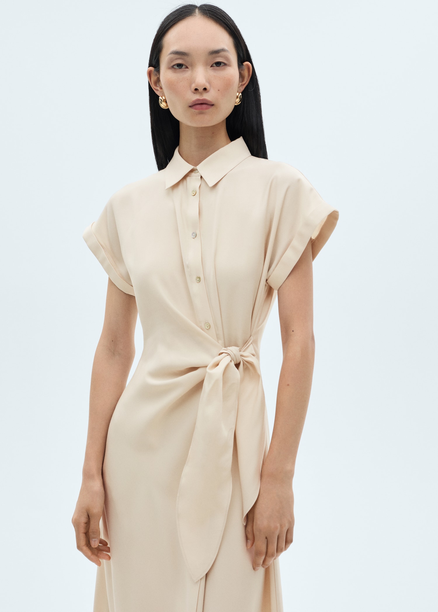 Vestido Midi Vestido Camisero Blanco Mango Vestido Blanco Midi