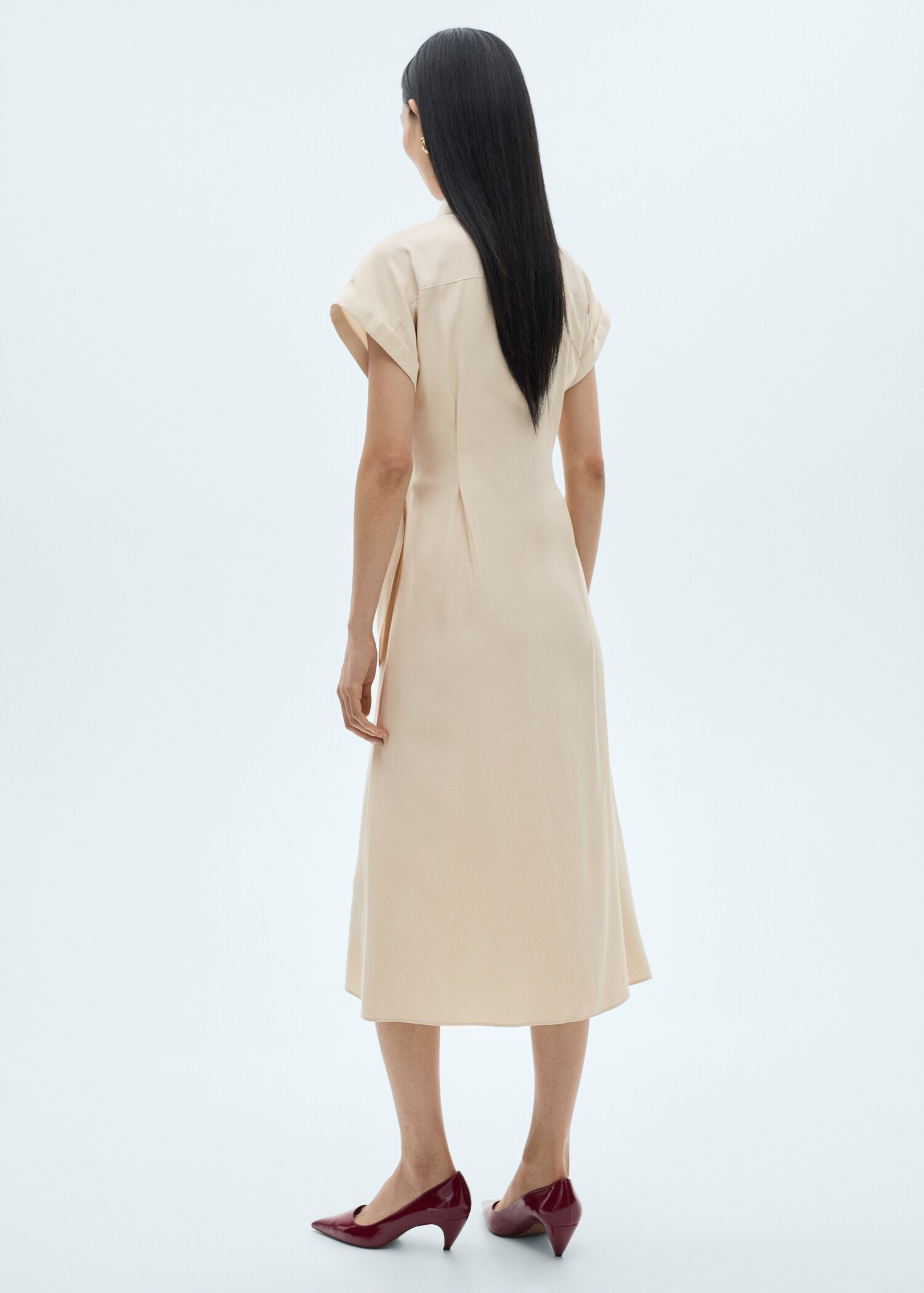 Wrap shirt dress - Reverse of the article