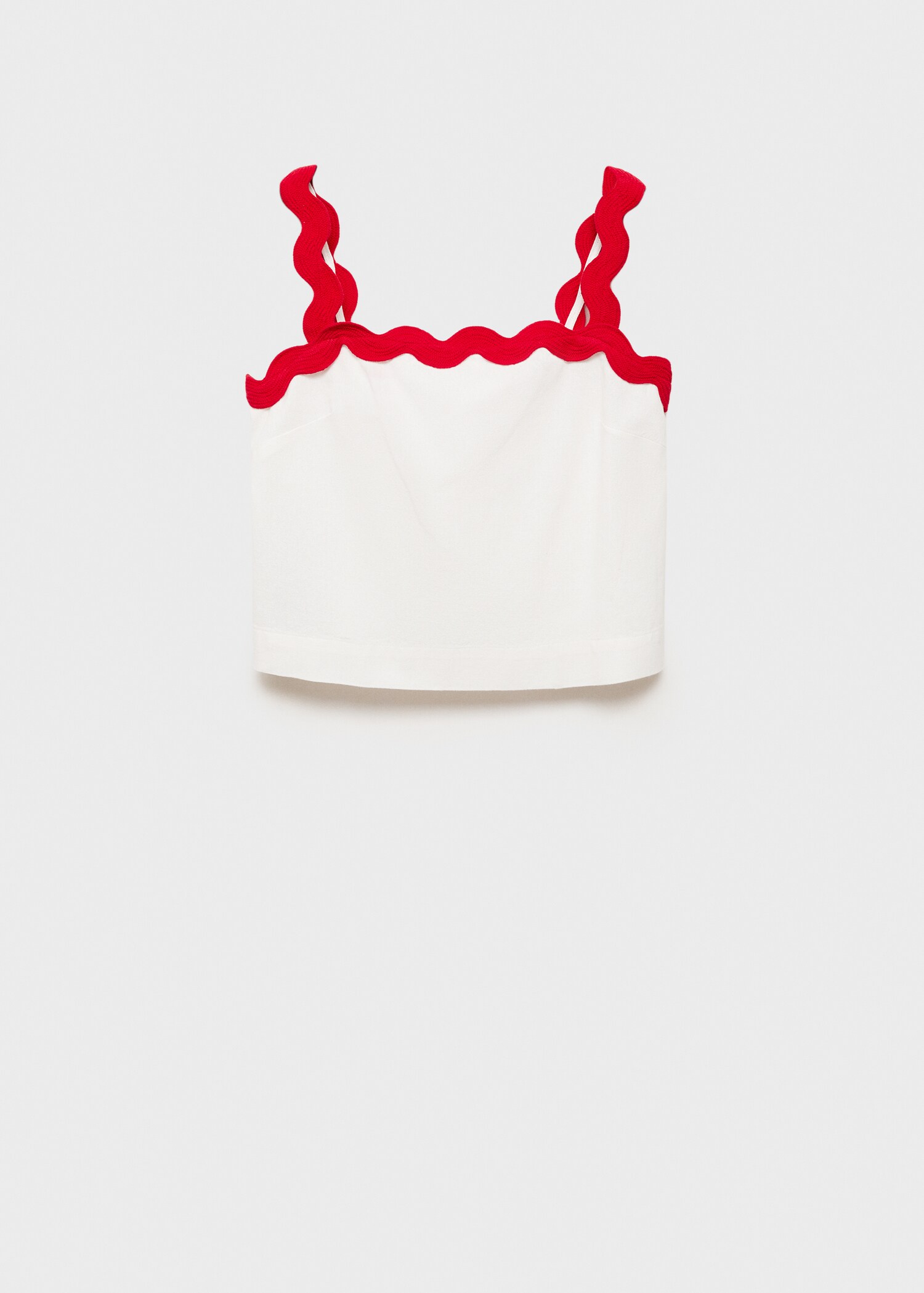Contrast spaghetti strap top - Article without model