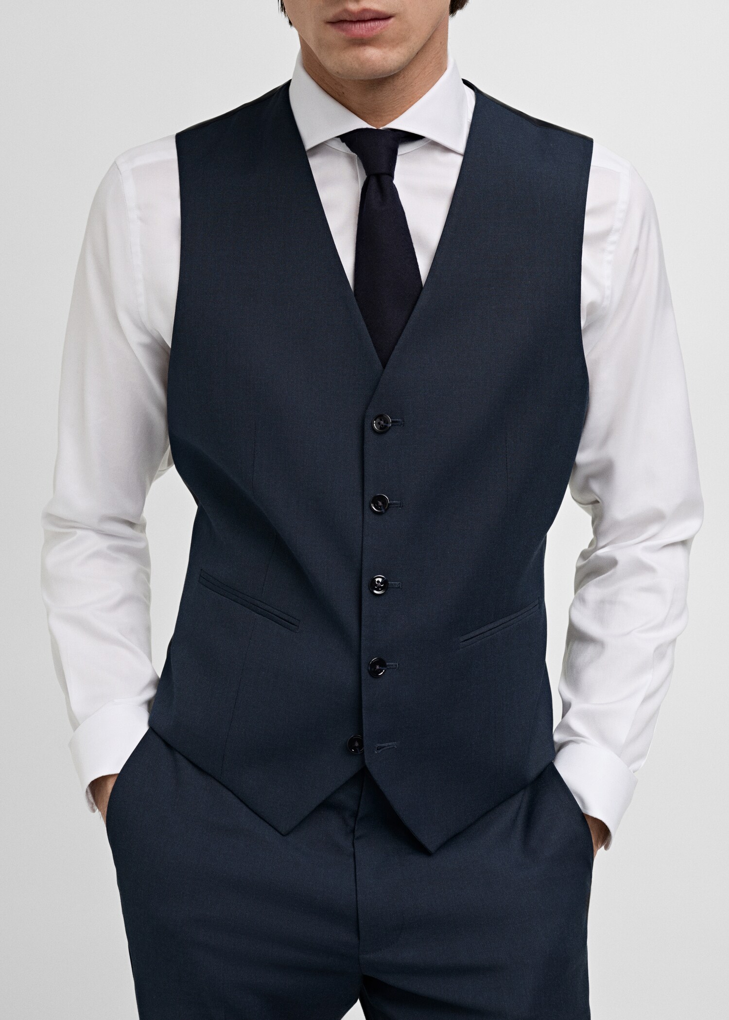 Slim Fit Anzugweste - Detail des Artikels 6