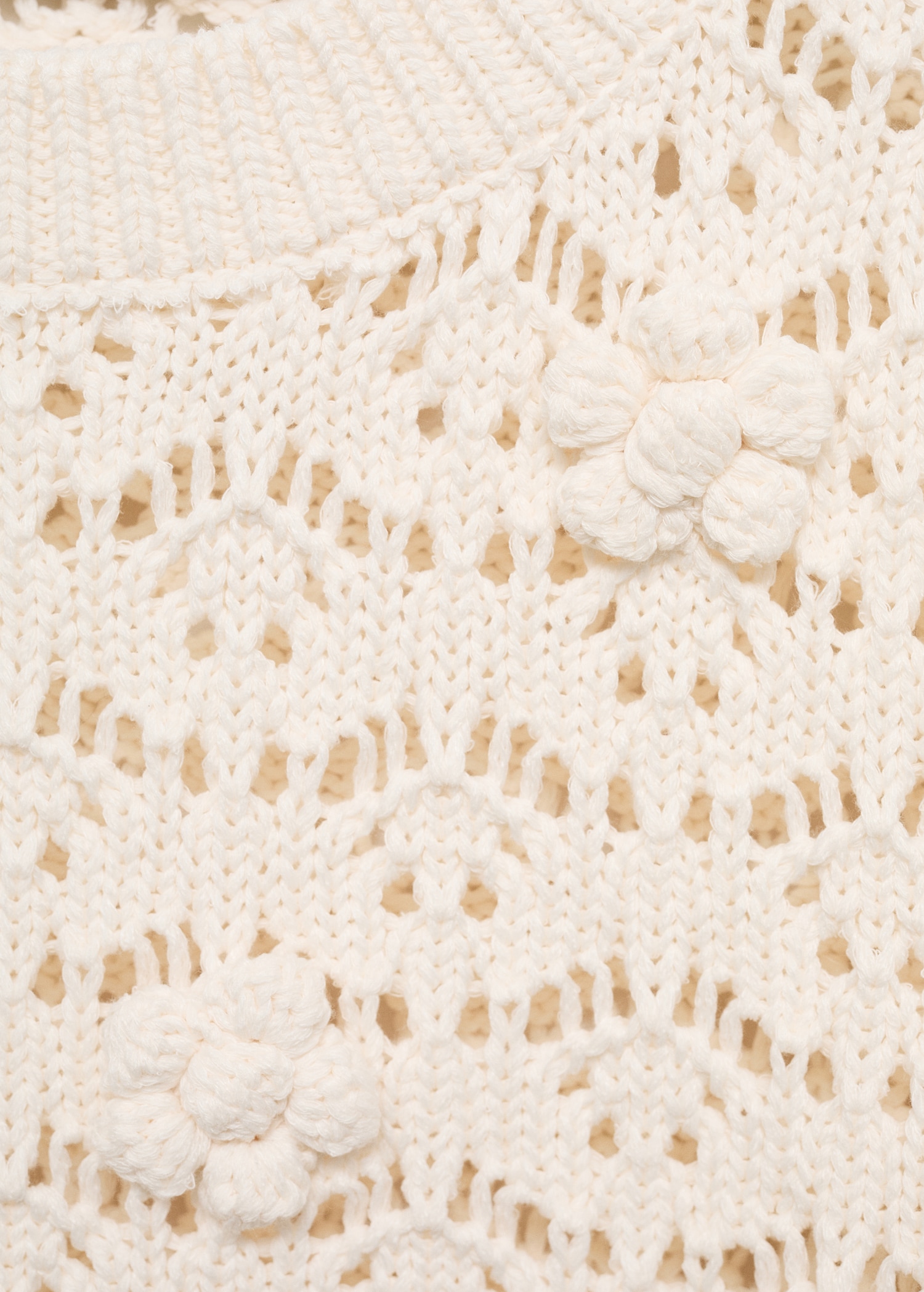 Short openwork knitted sweater - Details of the article 8