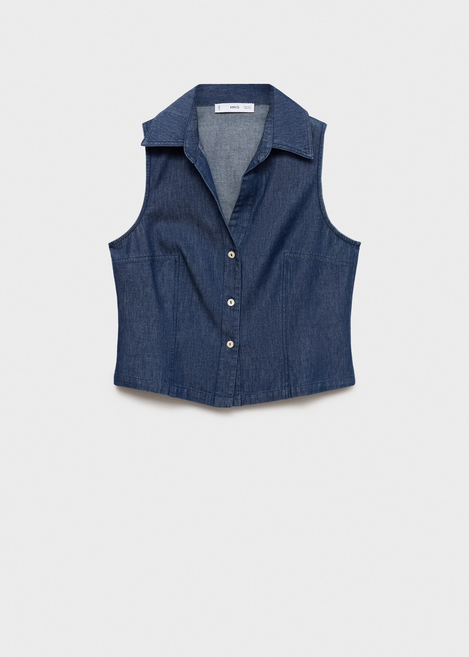 Bomullstopp i denim-effekt - Artikkel uten modell