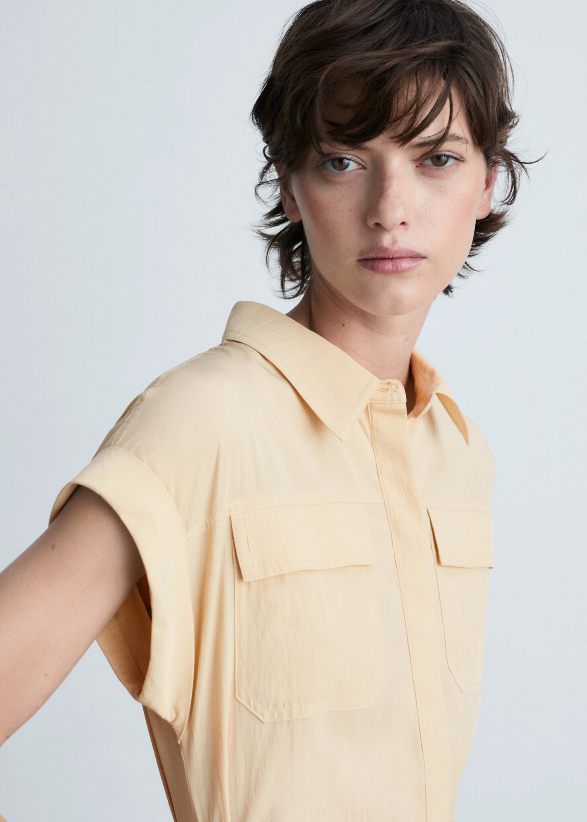 Knot detail shirt dress - Details of the article 1