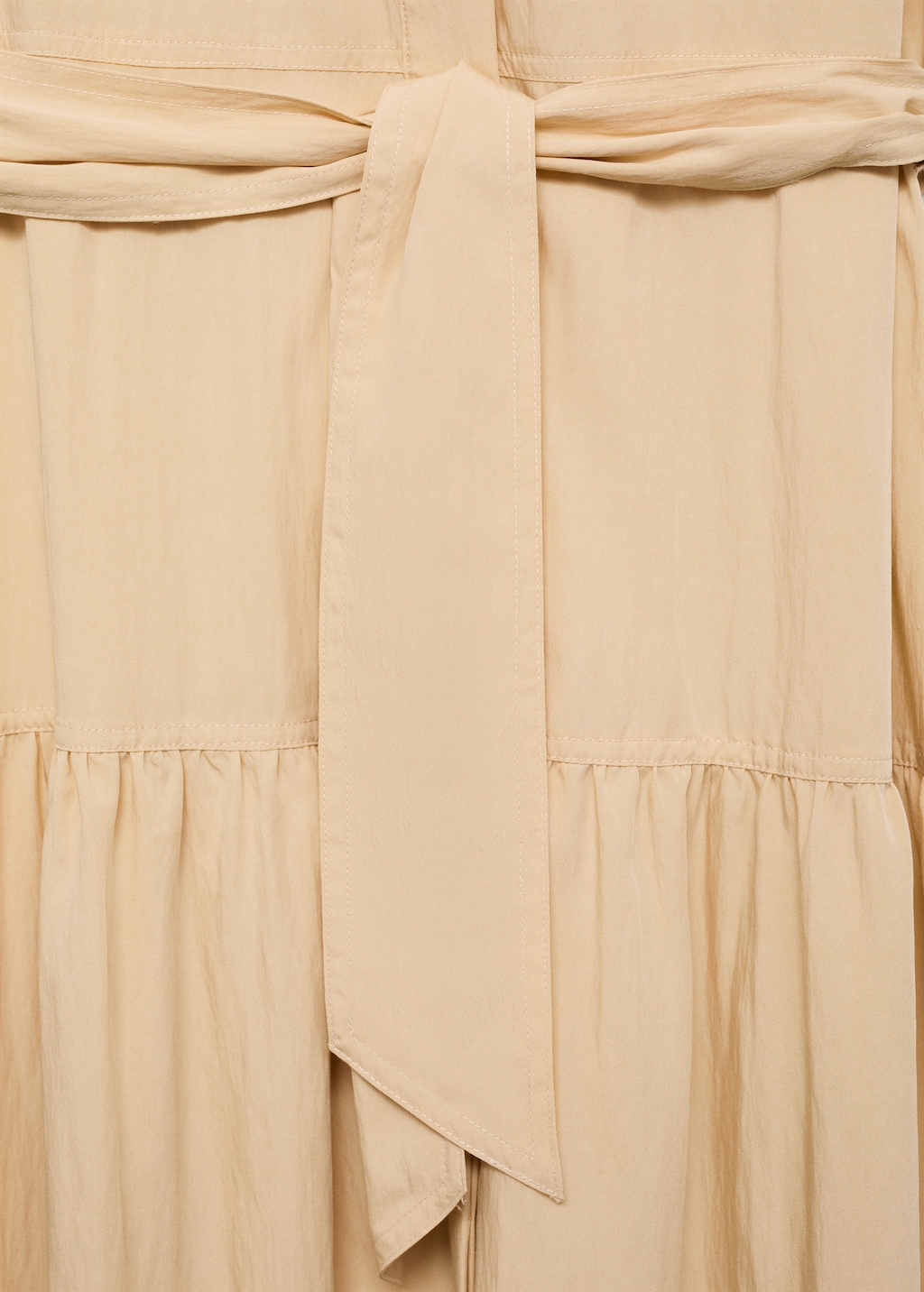 Knot detail shirt dress