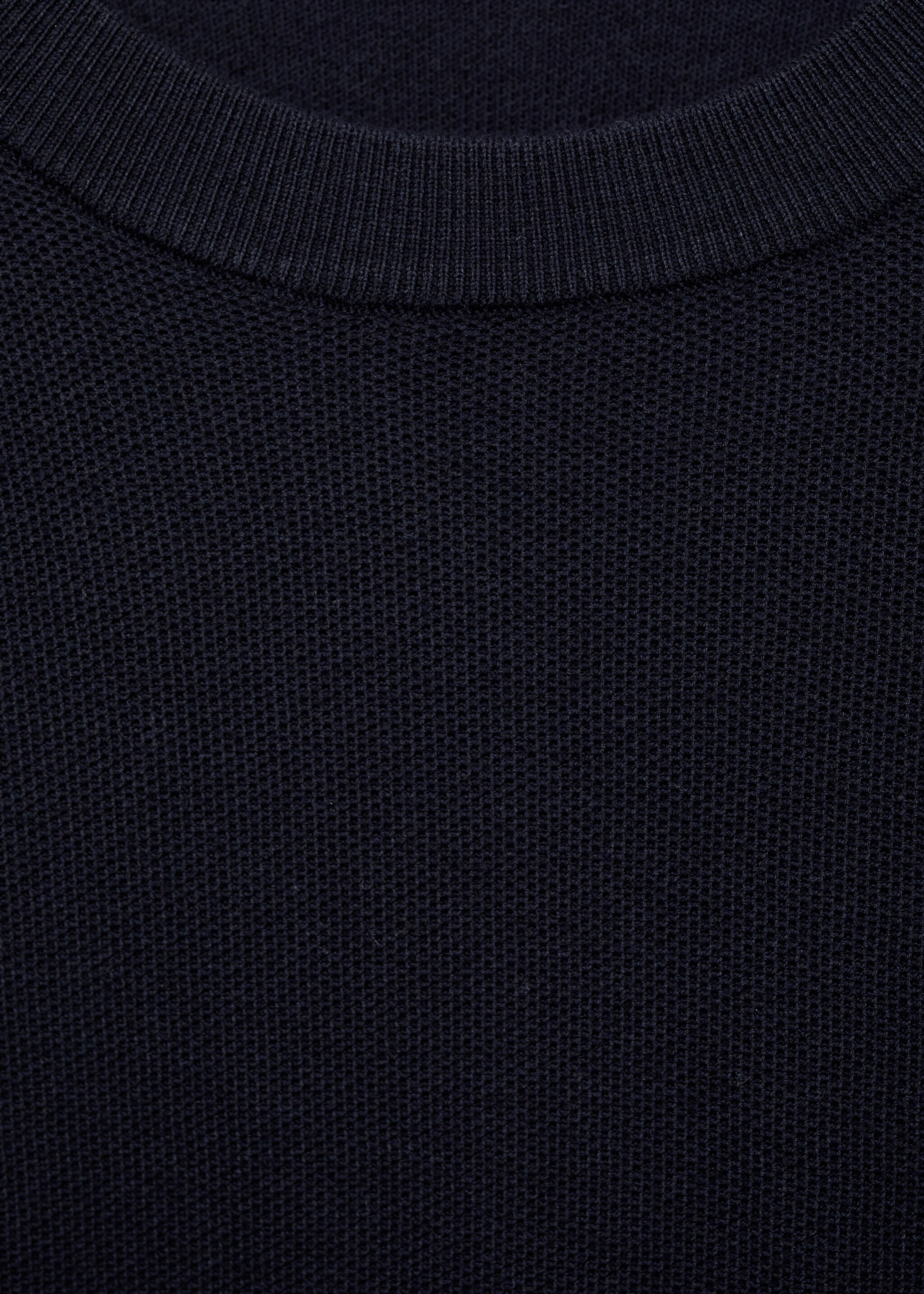Pullover maglia cotone microtexture - Dettaglio dell'articolo 8
