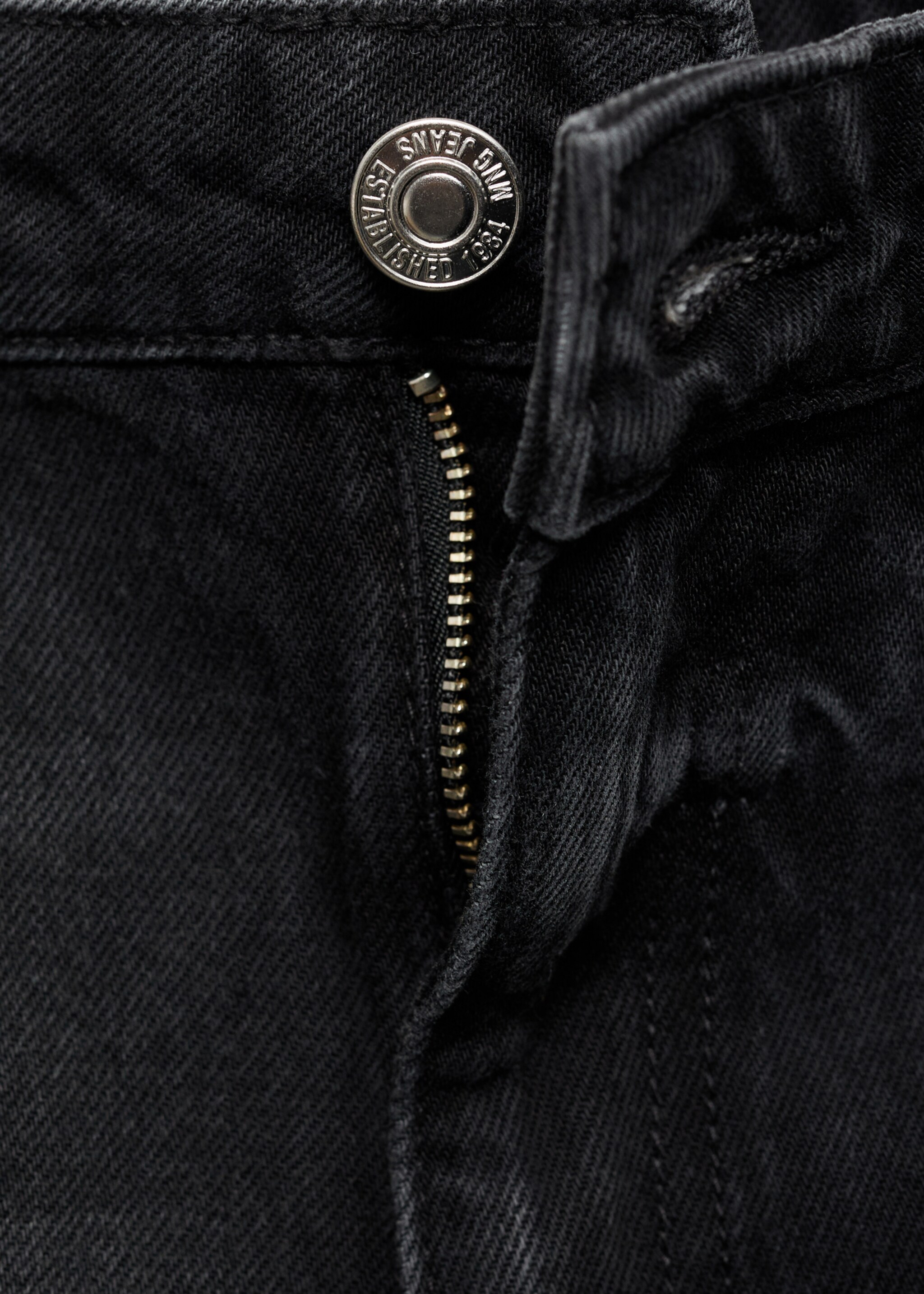 Shorts denim mom-fit tiro alto - Detalle del artículo 8