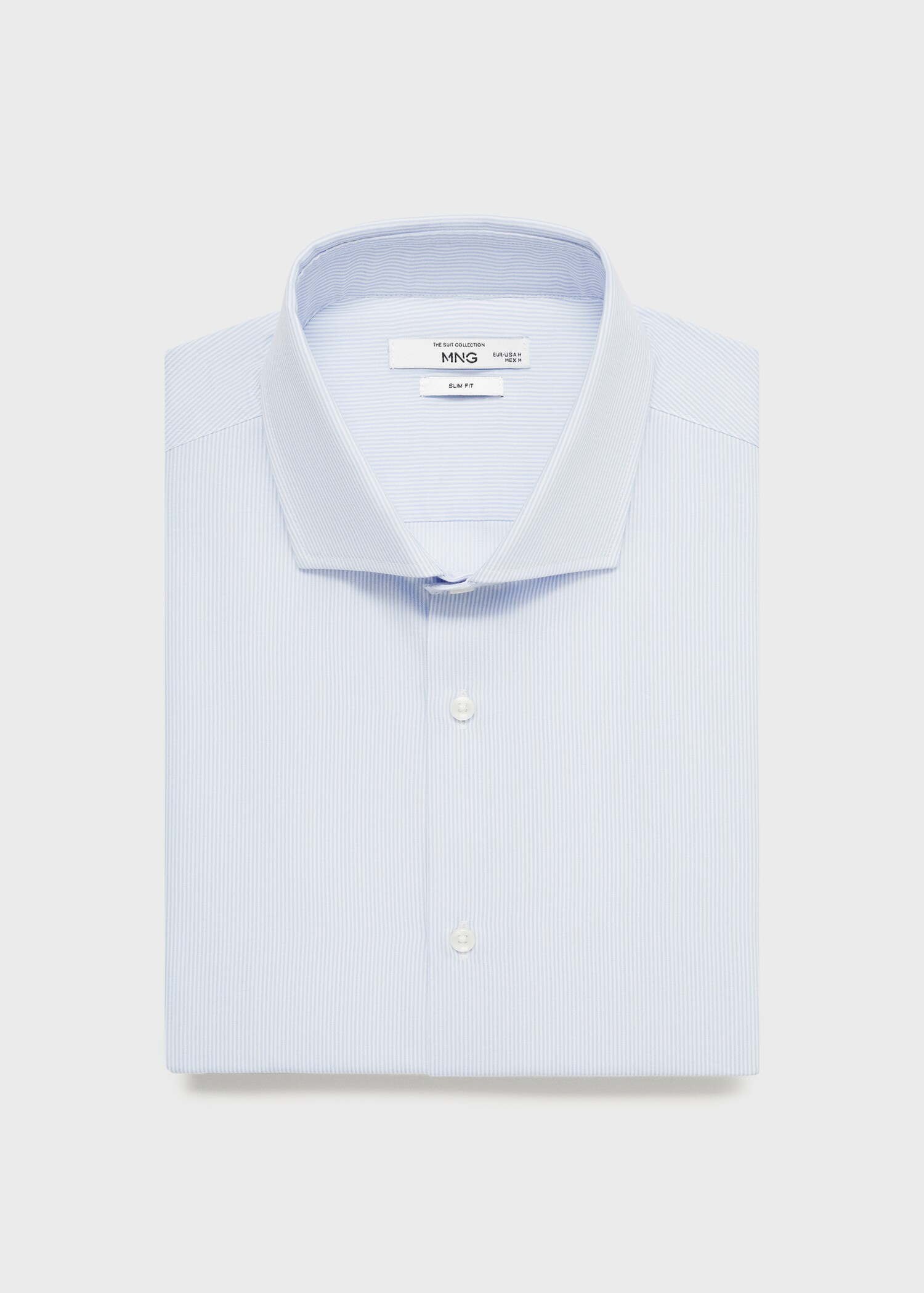 Slim fit  ince çizgili gömlek - Ürün detayı 8