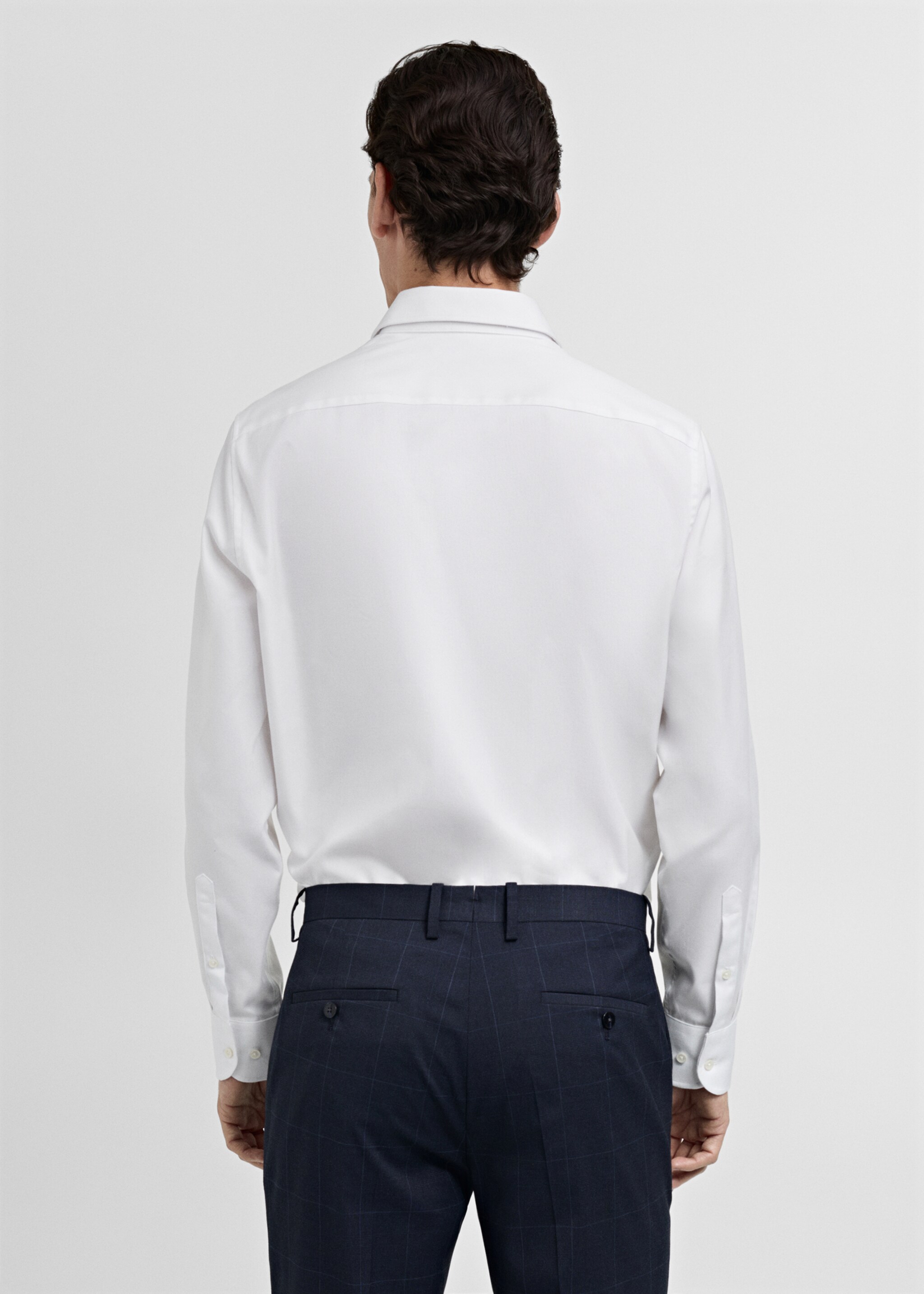 Camisa de fato de 100% algodão - Verso do artigo