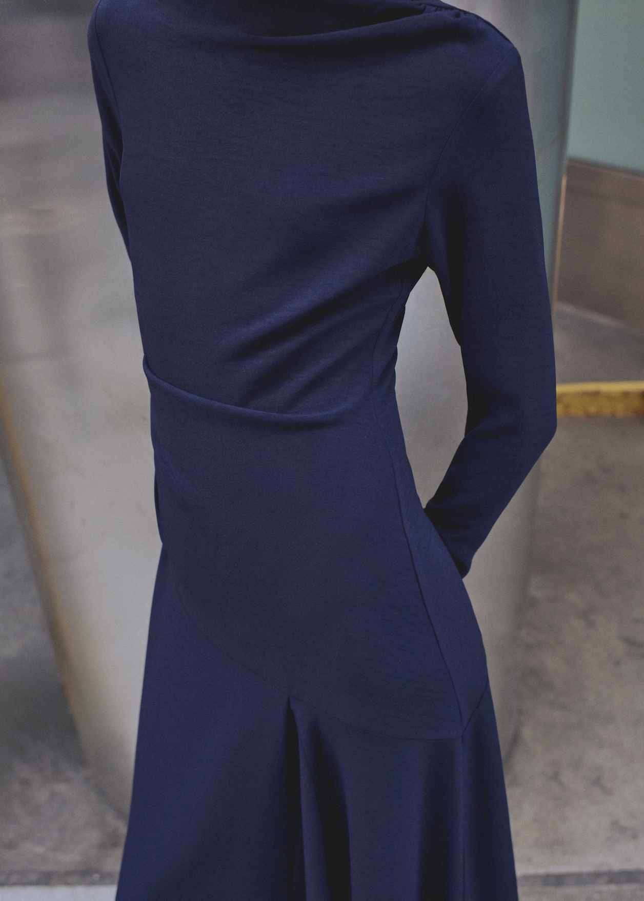 Asymmetrical Pleated Dress