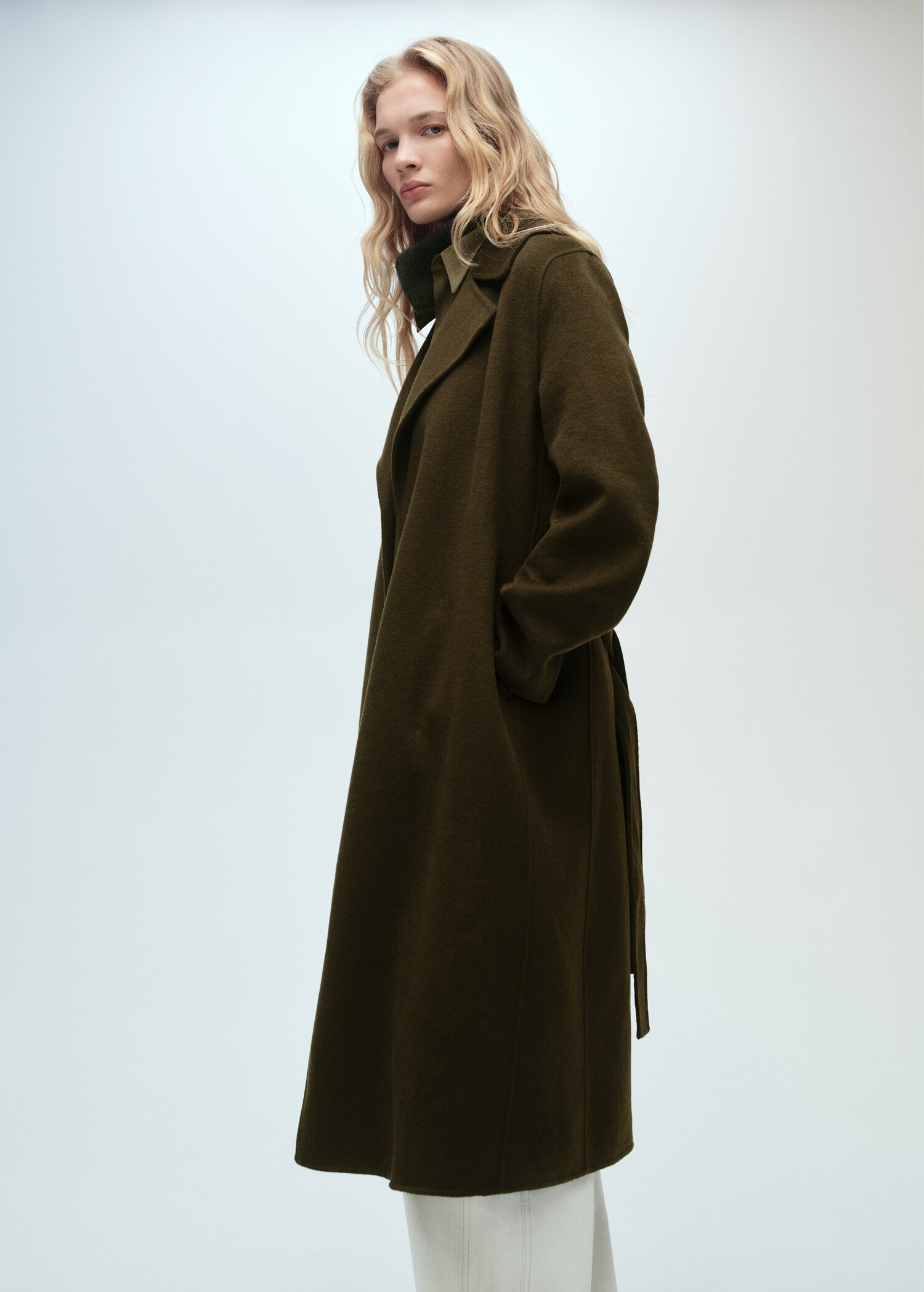 Belt handmade coat - Women | MANGO USA