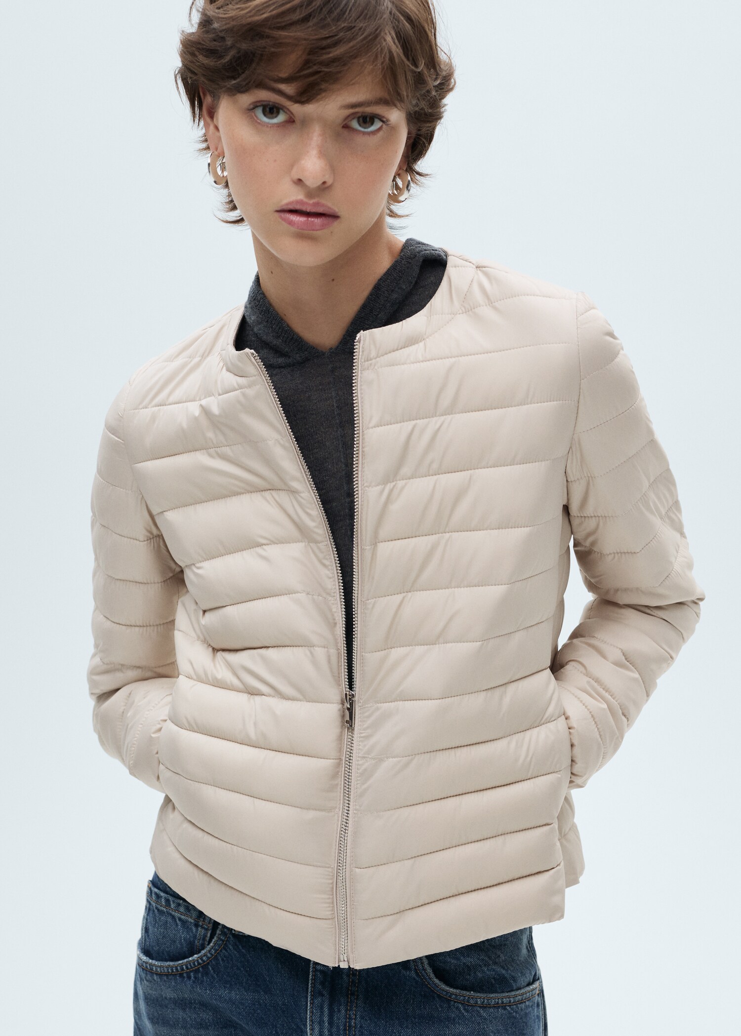 Anorak corto trapuntato tasche - Dettaglio dell'articolo 6