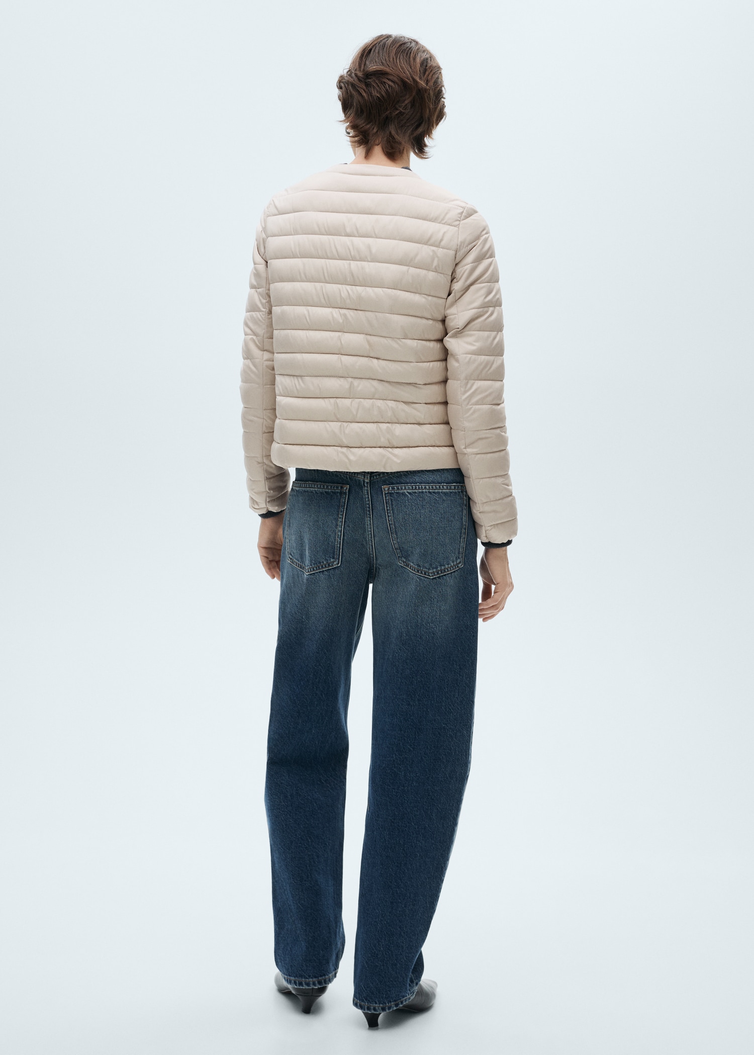 Short padded anorak with pockets Women MANGO Japan