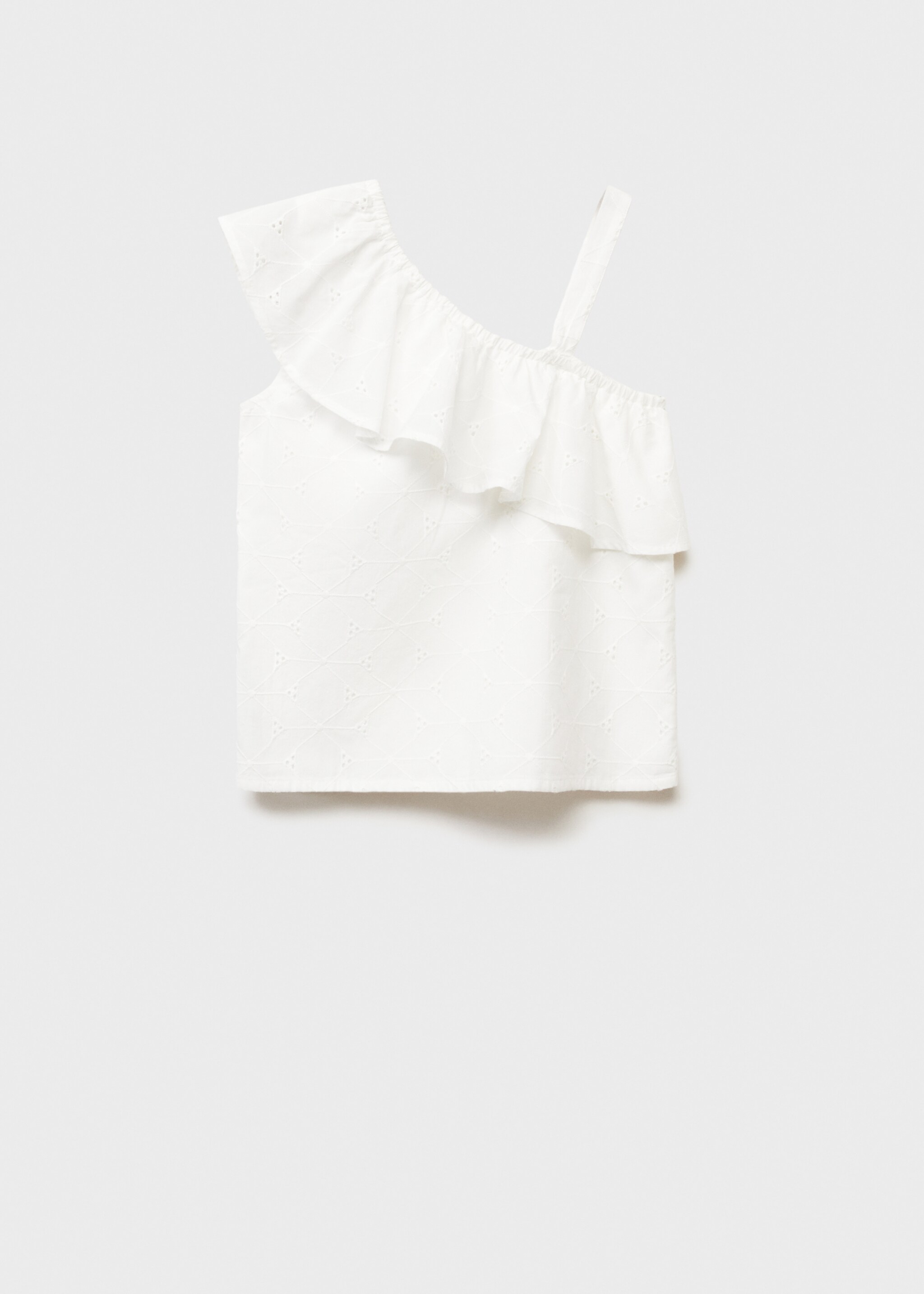 Asymmetrische Bluse mit Stickerei - Artikel ohne Model