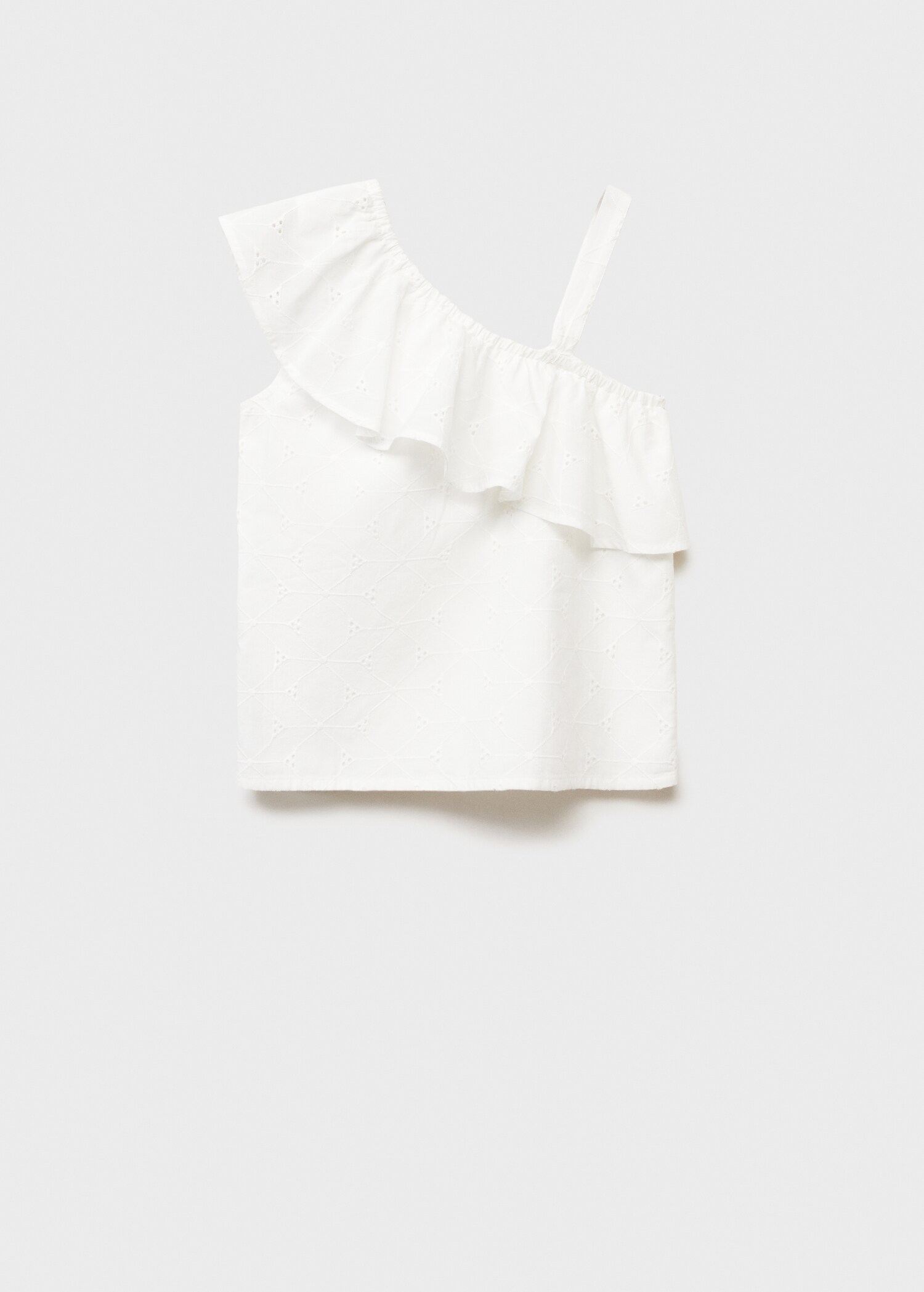 Asymmetrische Bluse mit Stickerei - Artikel ohne Model