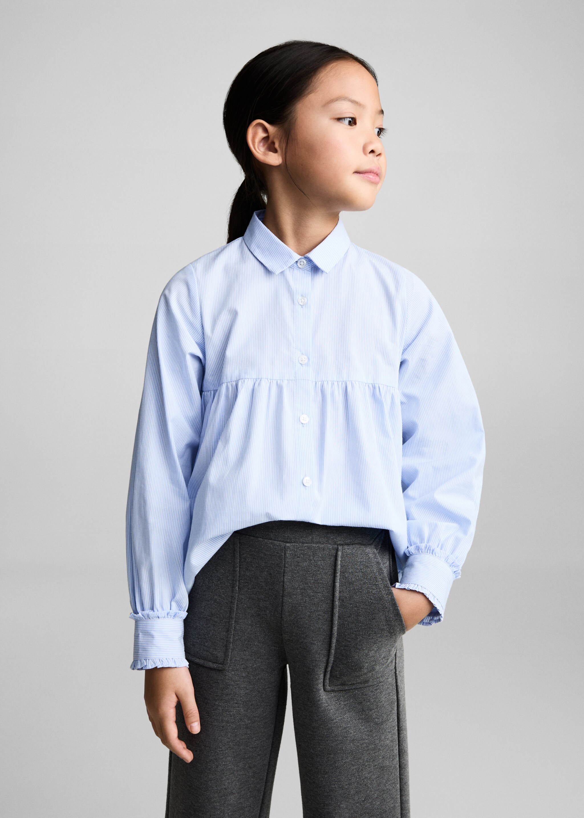 Pantalon maille coton lin - Plan moyen
