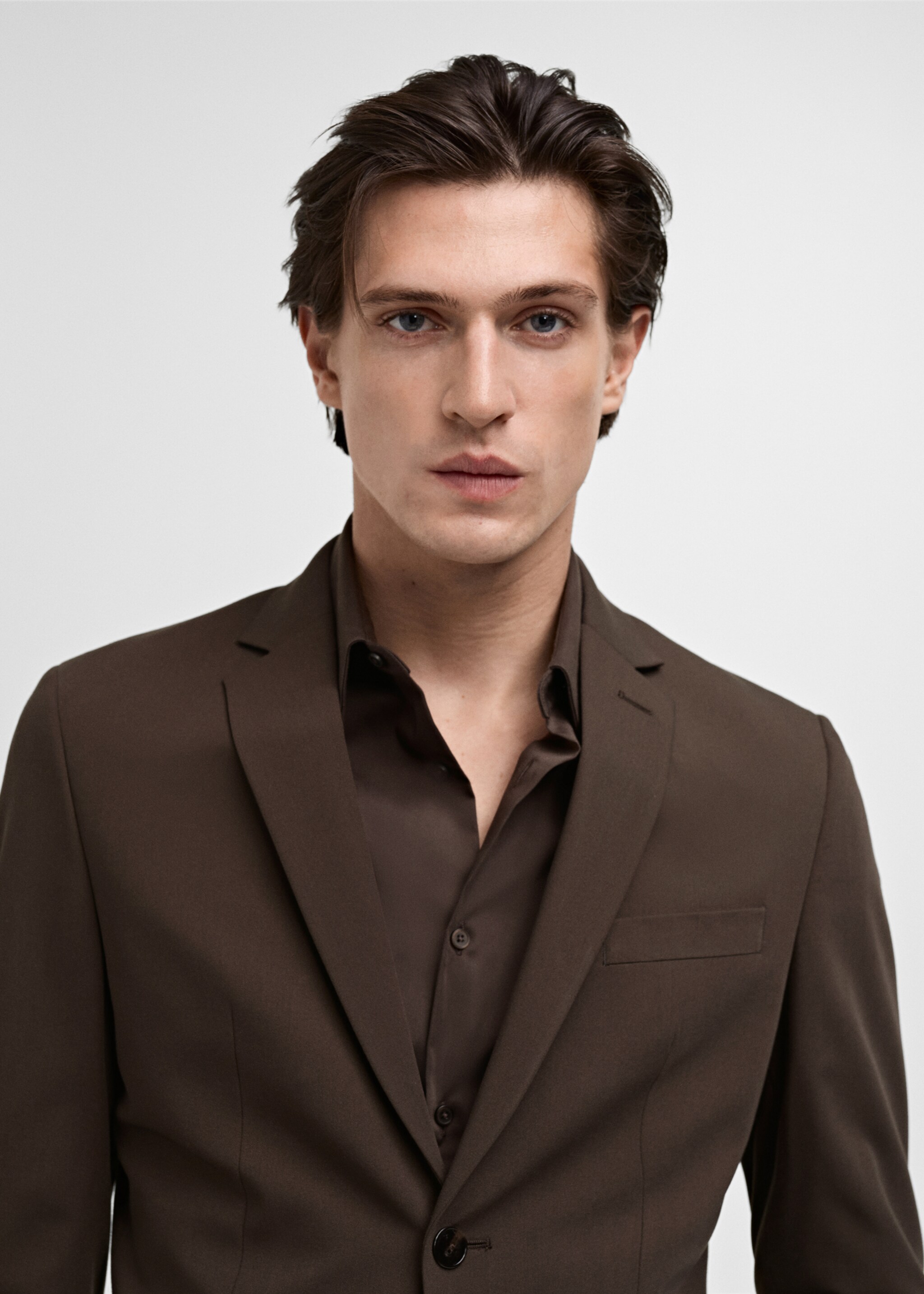 Super slim-fit suit jacket in stretch fabric - Details of the article 1