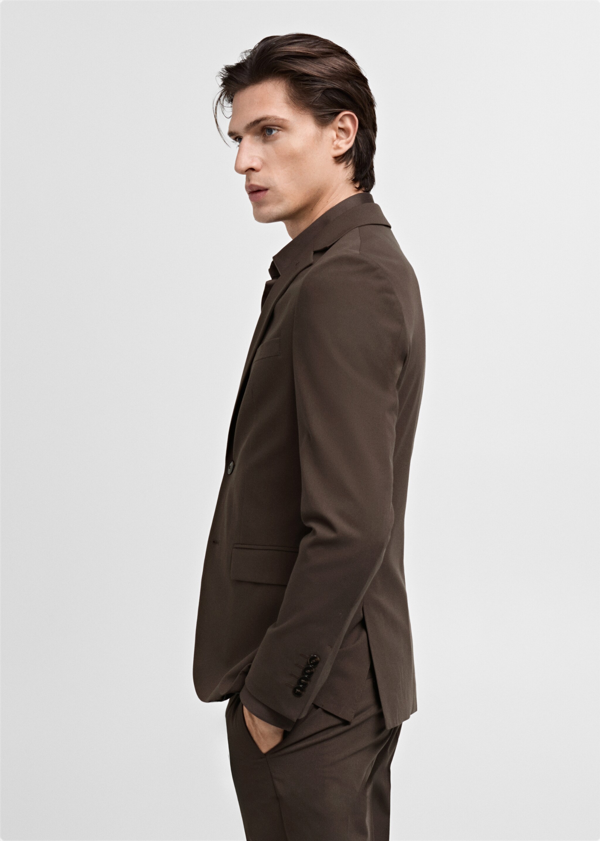 Super slim-fit suit jacket in stretch fabric - Details of the article 2