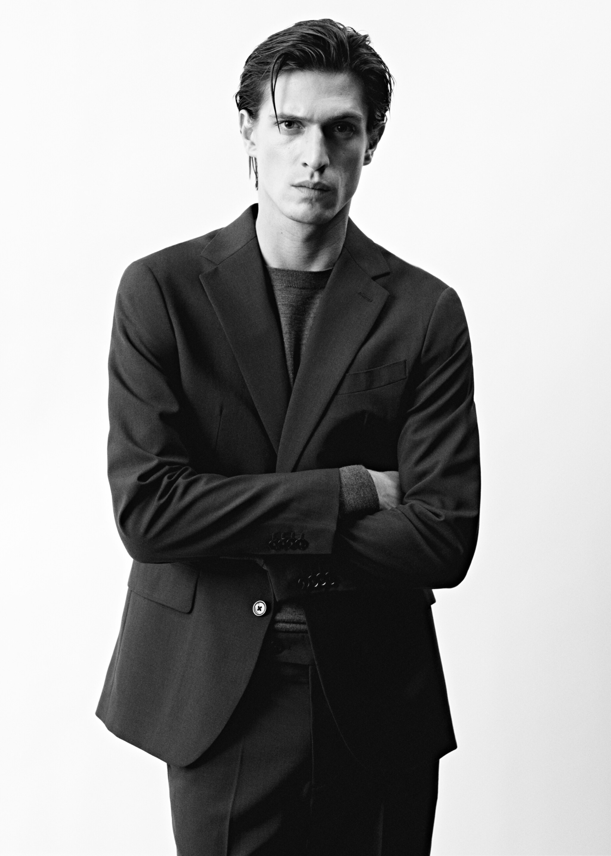 Super slim-fit suit jacket in stretch fabric - Details of the article 5