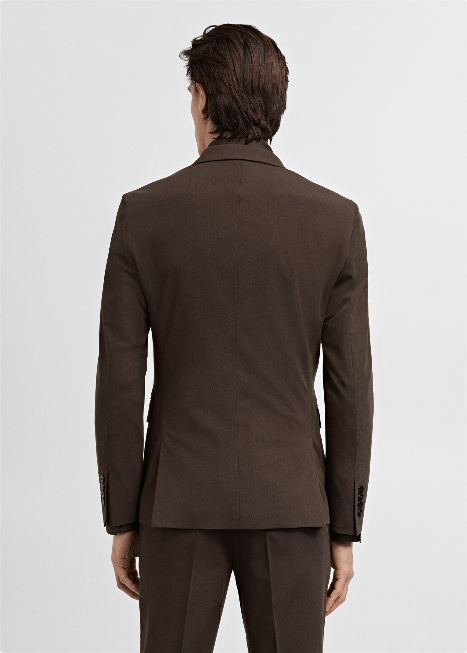 Super slim-fit suit jacket in stretch fabric - Reverse of the article