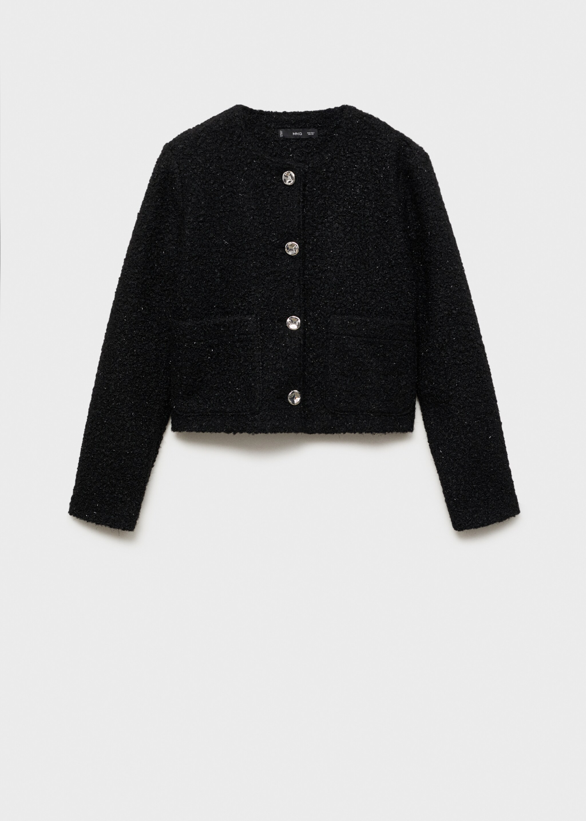 Chaqueta bouclé acabado brillante - Artículo sin modelo