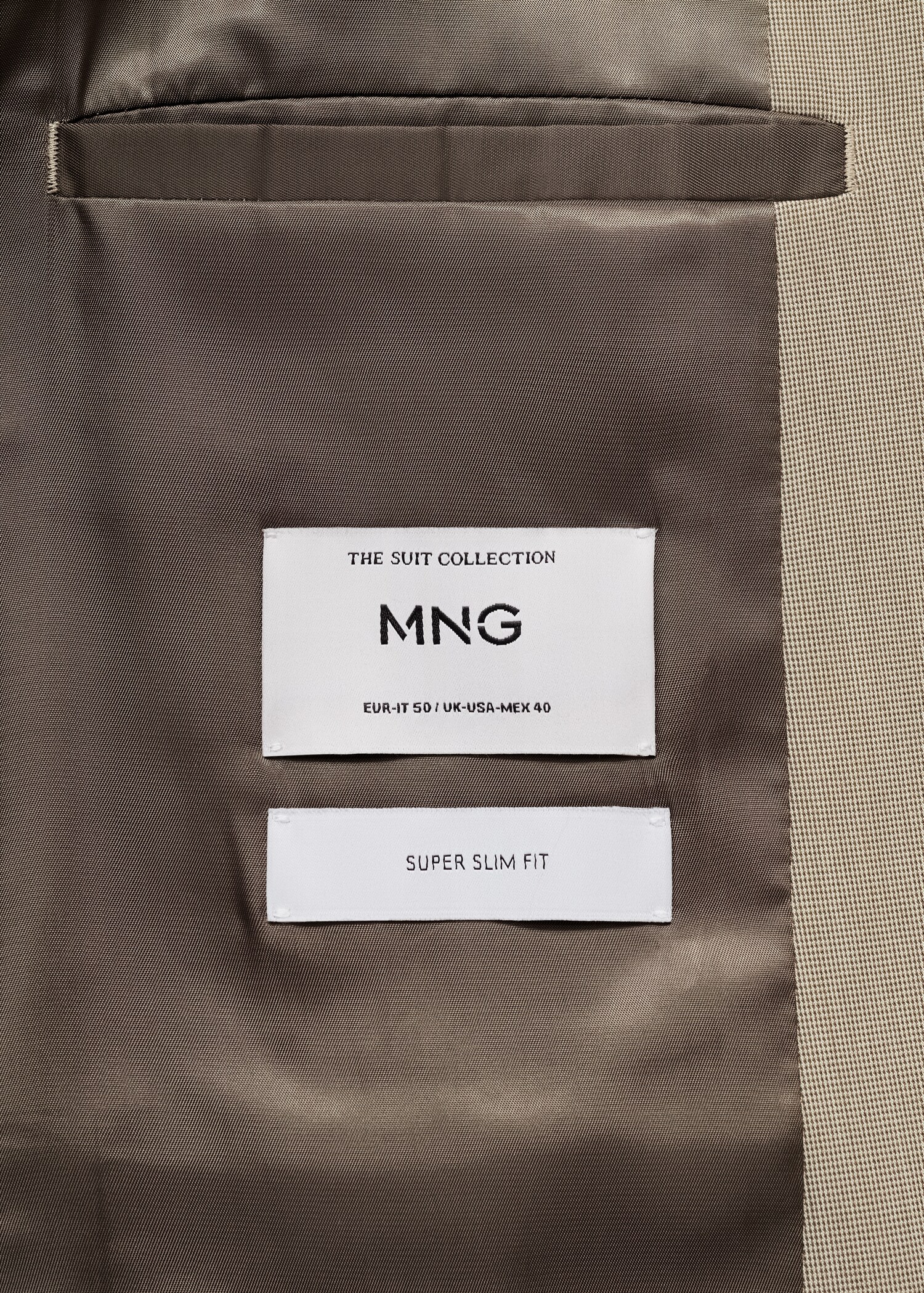 Super slim-fit suit jacket in stretch fabric - Details of the article 0