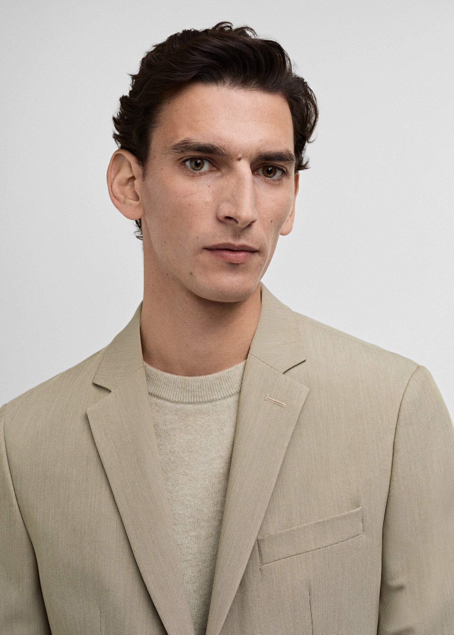 Super slim-fit suit jacket in stretch fabric - Details of the article 1