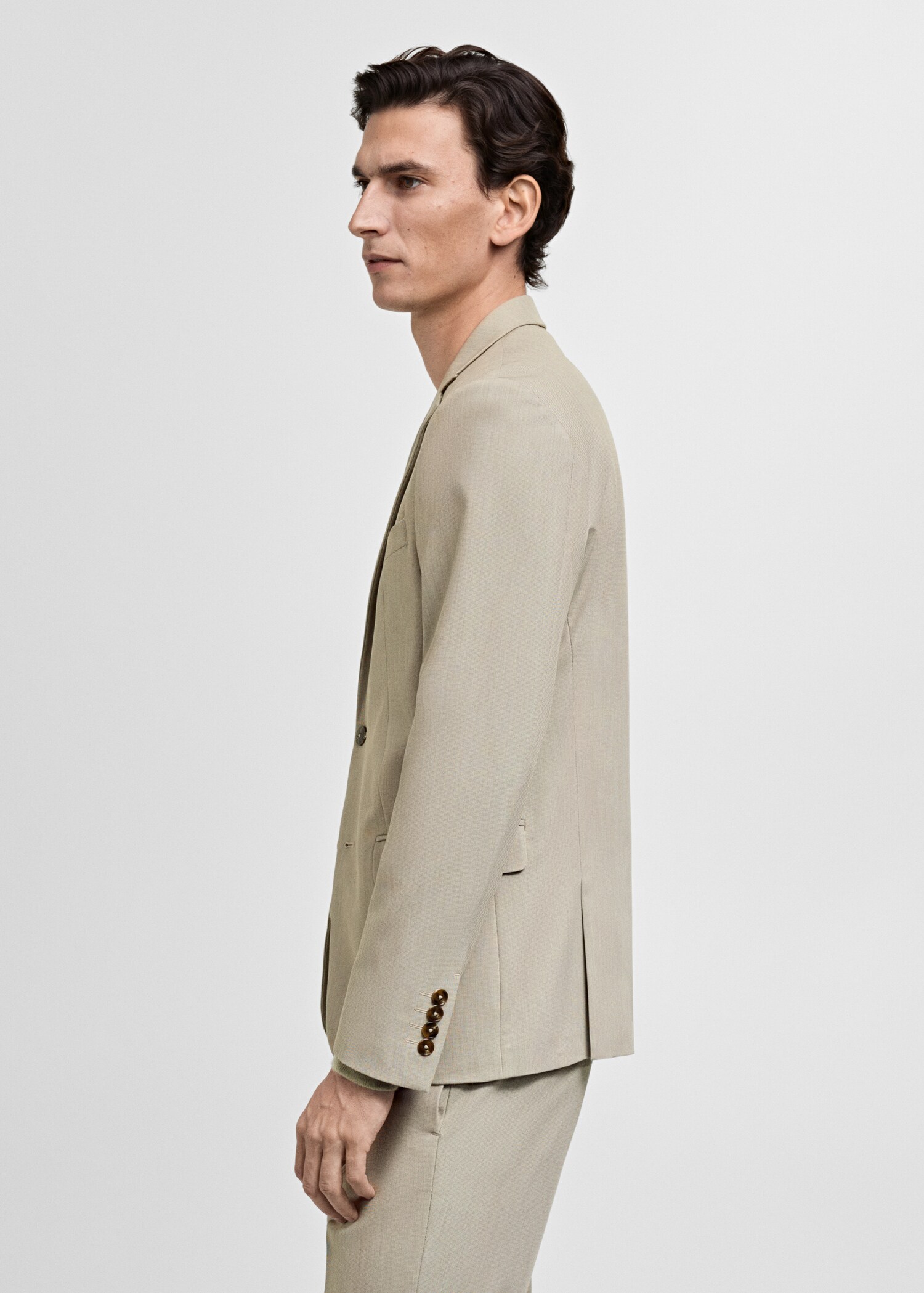 Super slim-fit suit jacket in stretch fabric - Details of the article 2