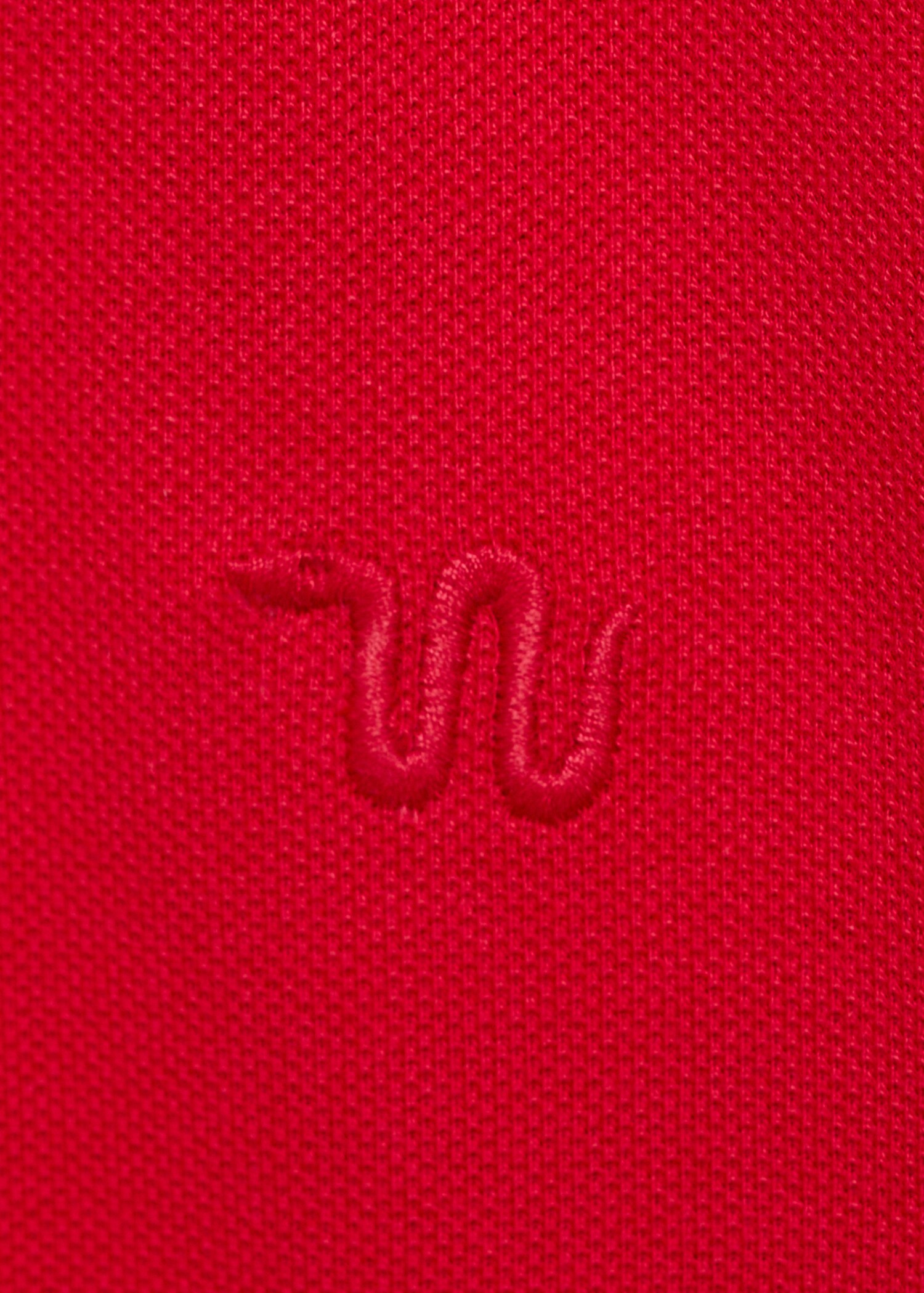 Short-sleeved cotton polo shirt - Details of the article 0