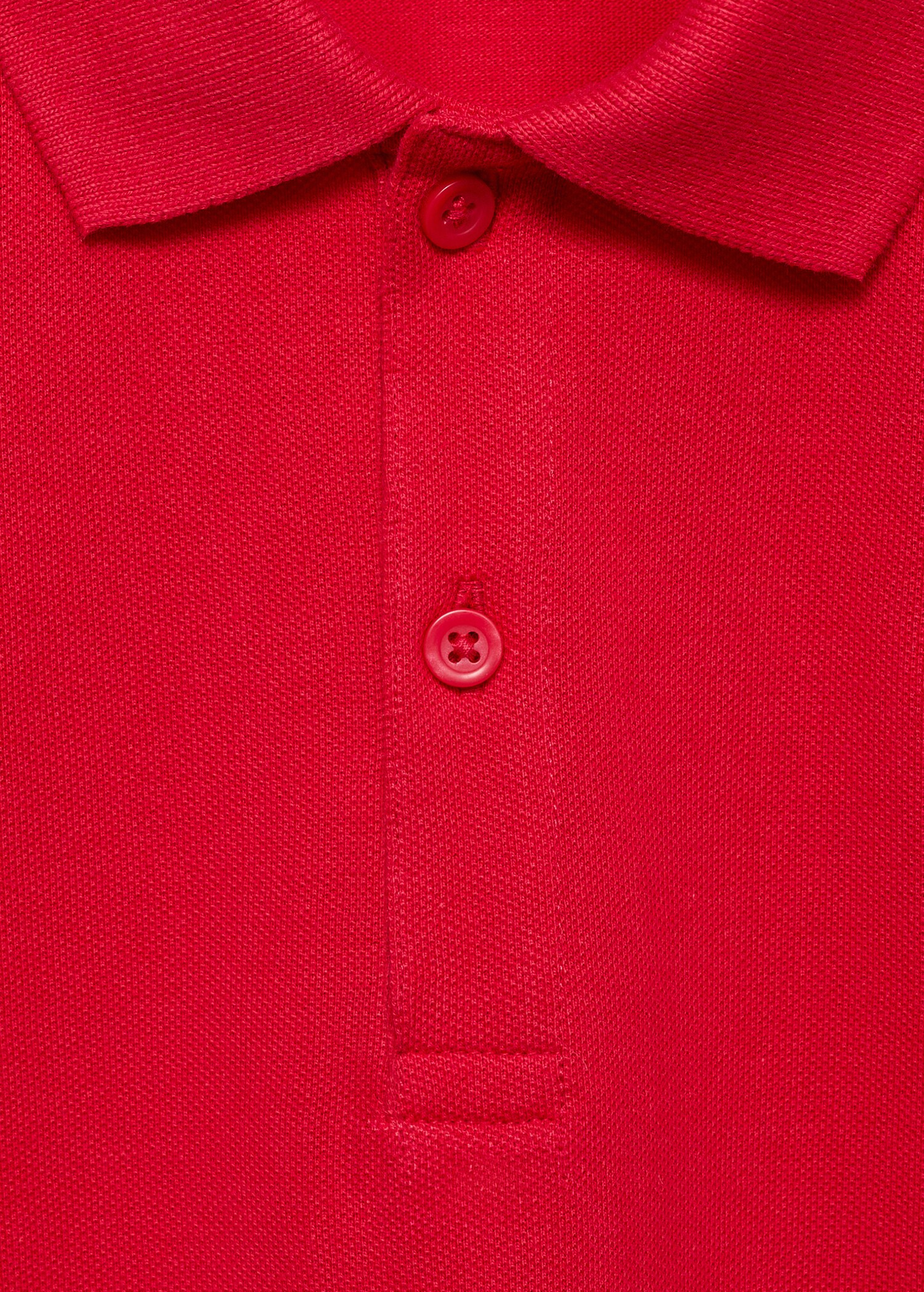 Short-sleeved cotton polo shirt - Details of the article 8