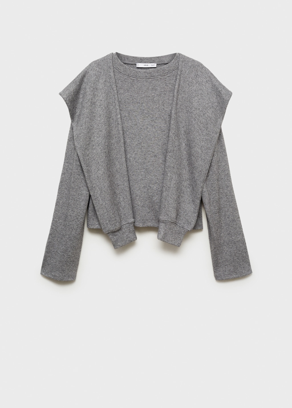 Sweatshirt with decorative sleeve - Women | MANGO USA Sweatshirt with decorative sleeve - Women | MANGO USA