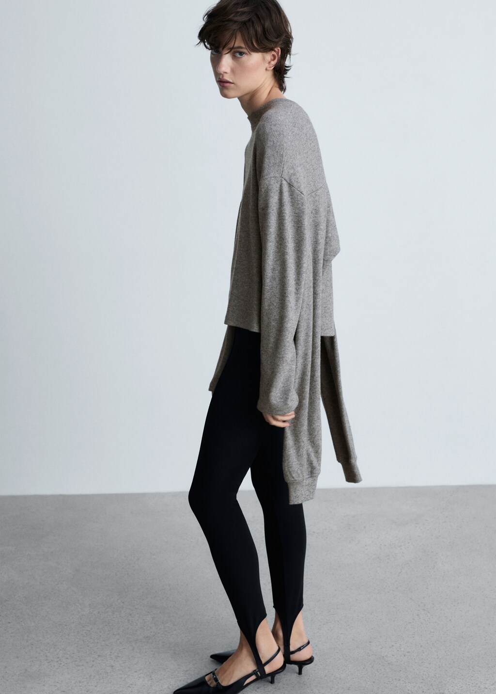 Sweatshirt with decorative sleeve - Women | MANGO USA Sweatshirt with decorative sleeve - Women | MANGO USA