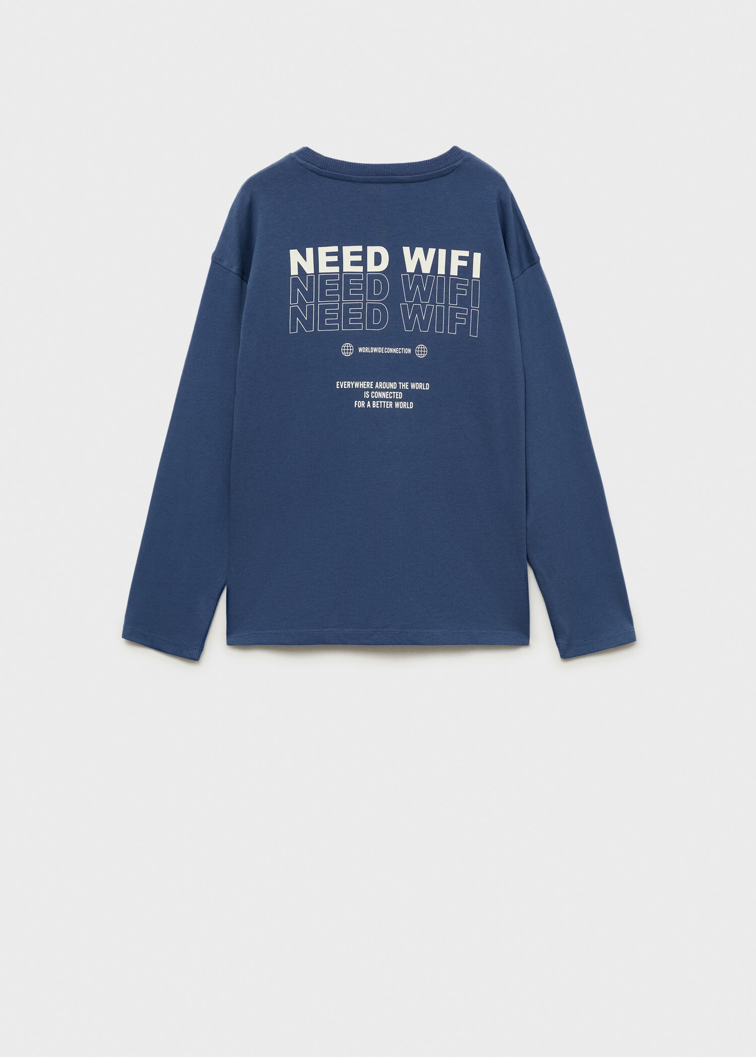 Camiseta algodón mensaje - Reverso del artículo