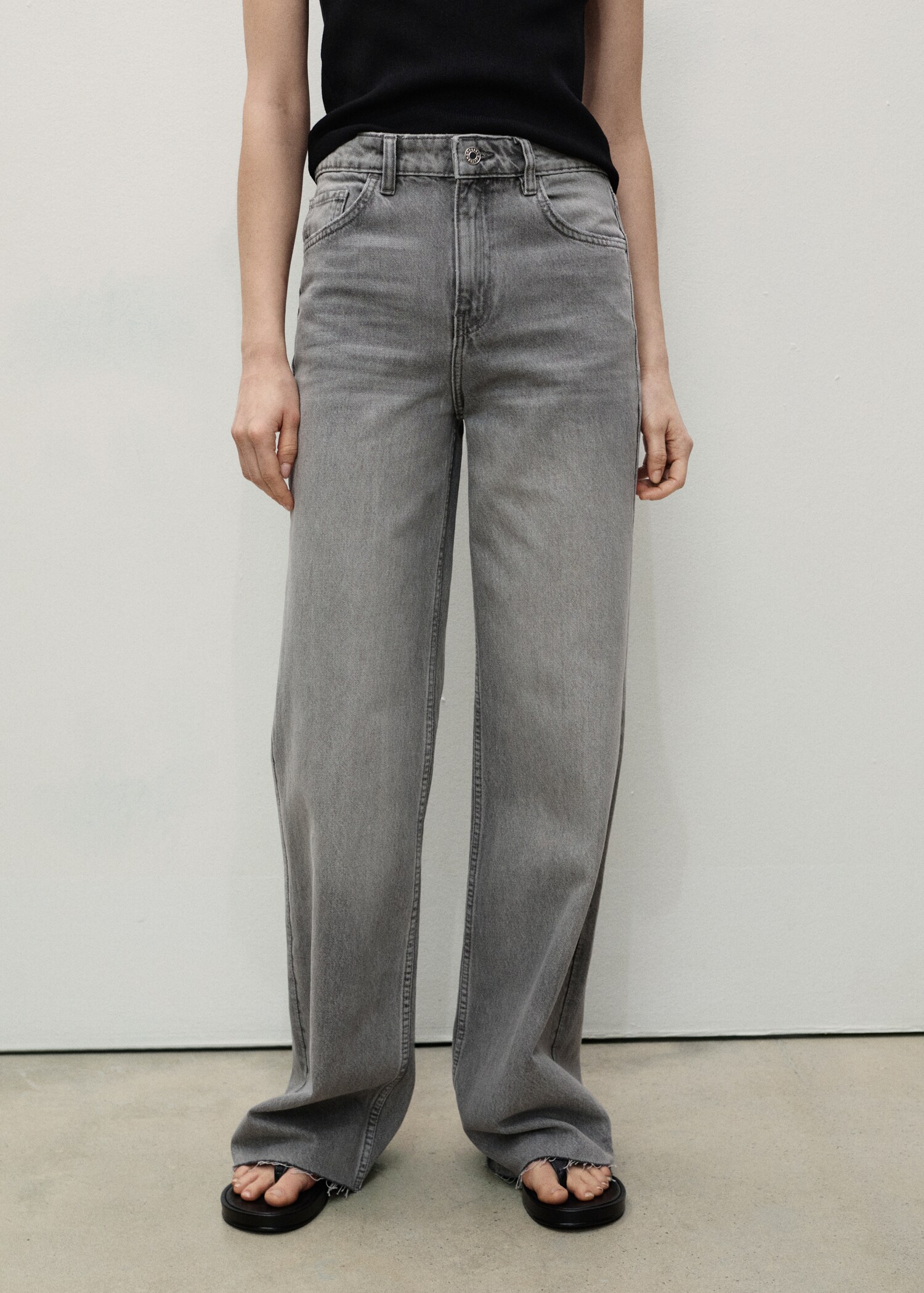 Danila wide-leg high-rise jeans - Medium plane