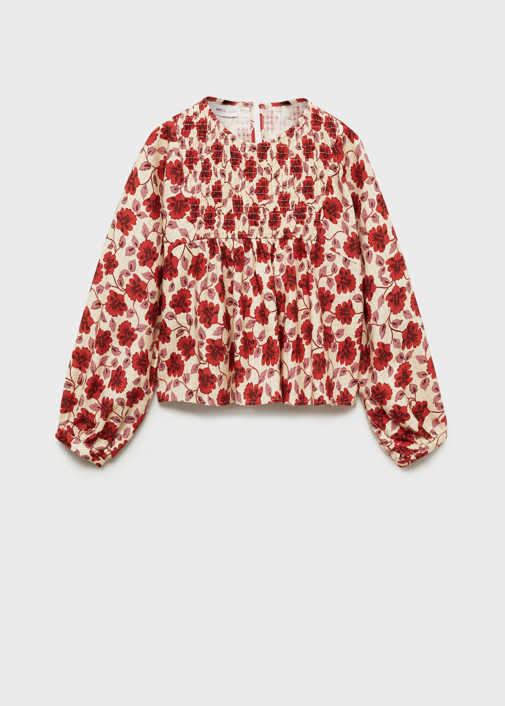 Dolce & Gabbana - Girls White Floral Cotton Blouse