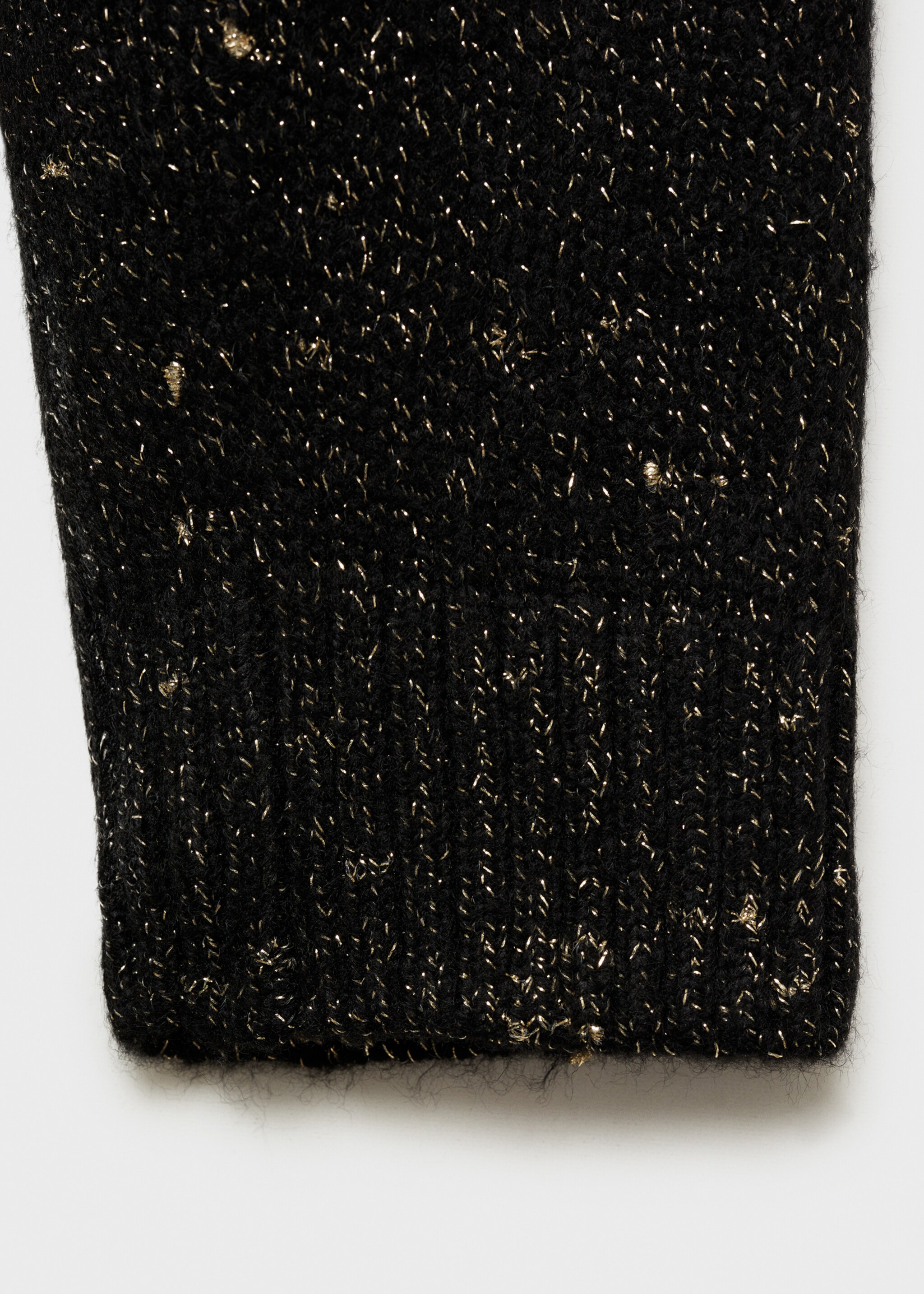 Jersey lúrex cuello perkins - Detalle del artículo 0, Negro. Ref: 87050651-00.