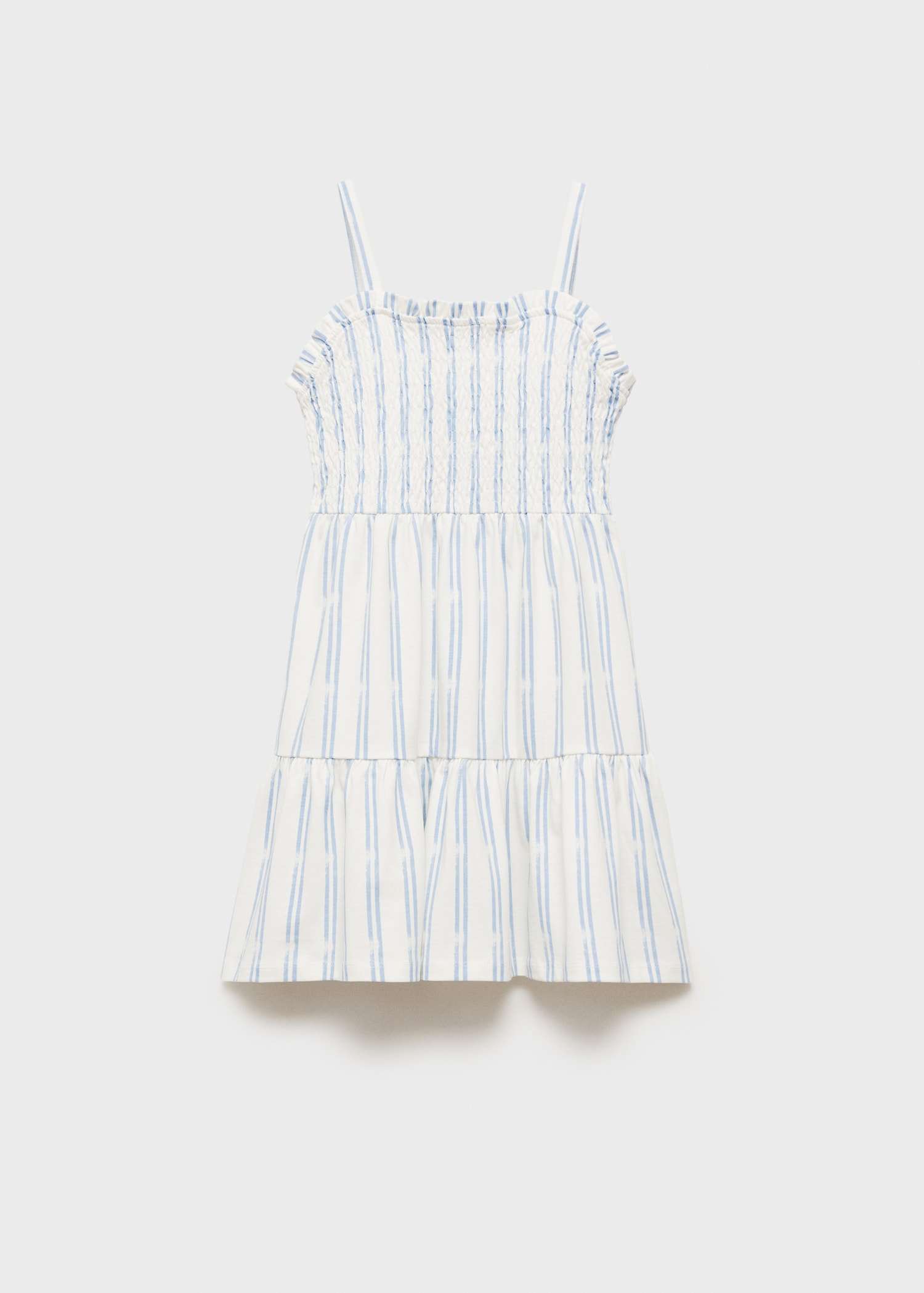 Ruffled Striped Dress Kids MANGO United Kingdom ruffled-striped-dress-kids-mango-united-kingdom