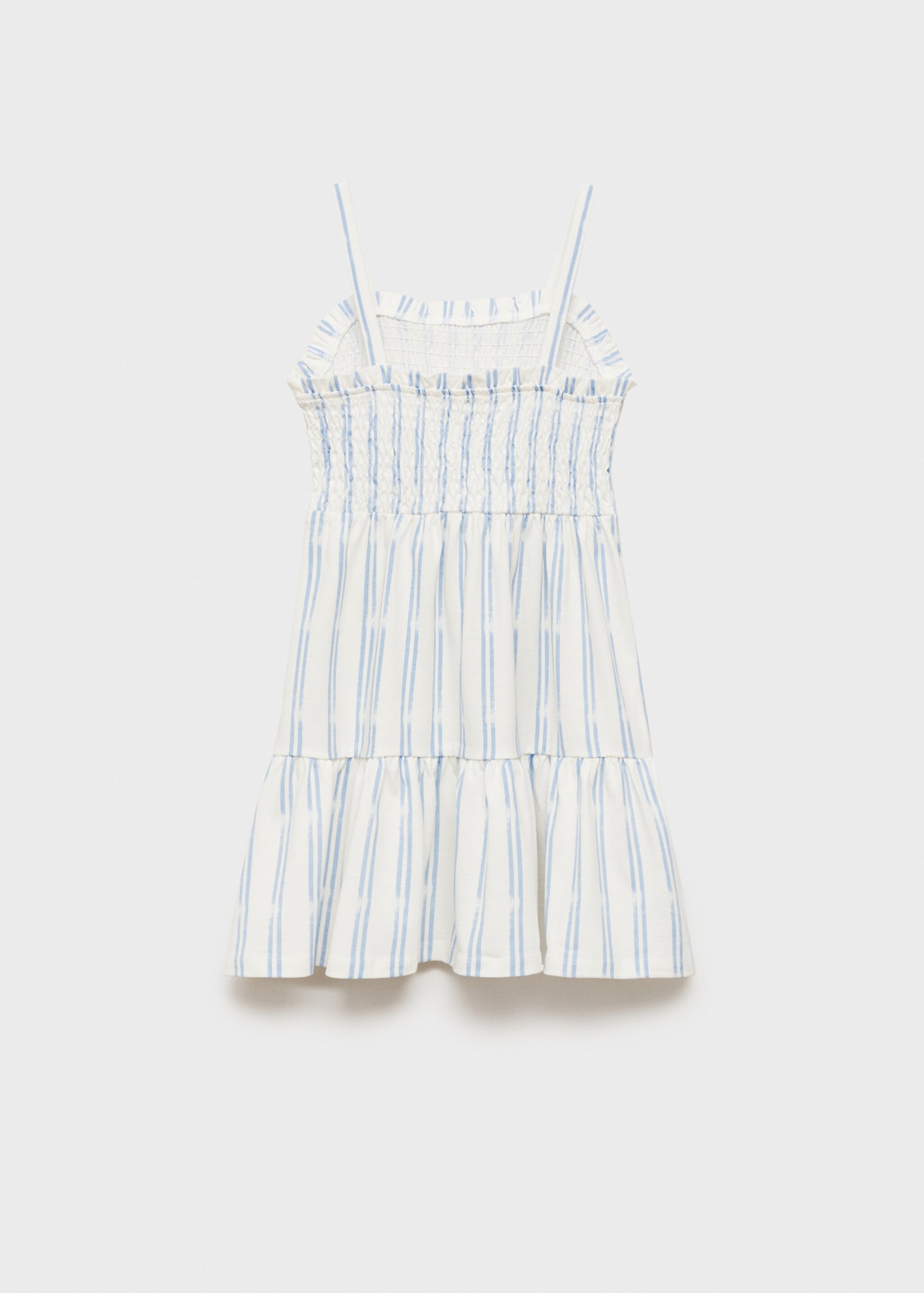 Ruffled striped dress - Reverse of the article