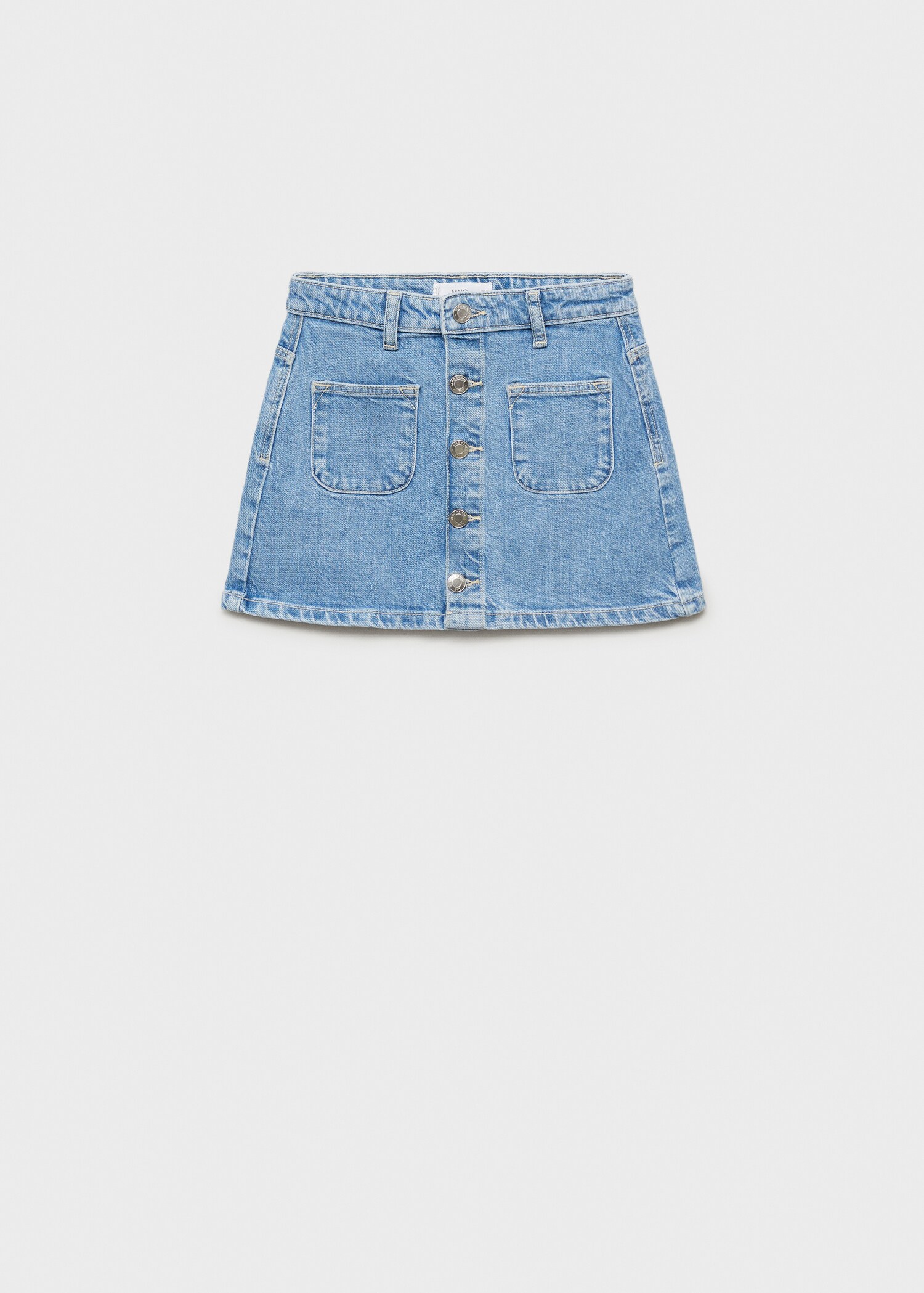 Denim rok met knopen - Artikel zonder model