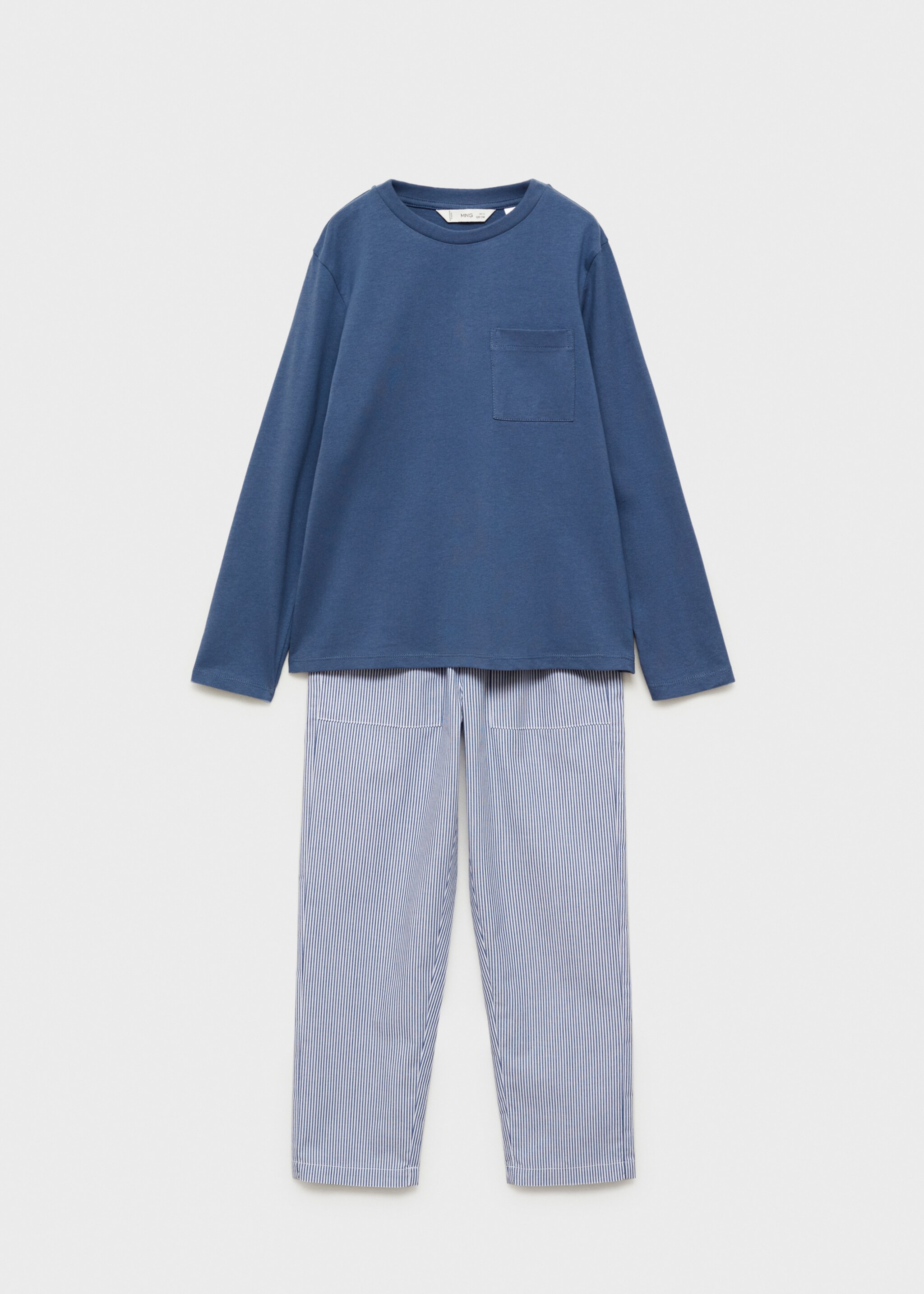 Striped cotton long pyjama - Article without model