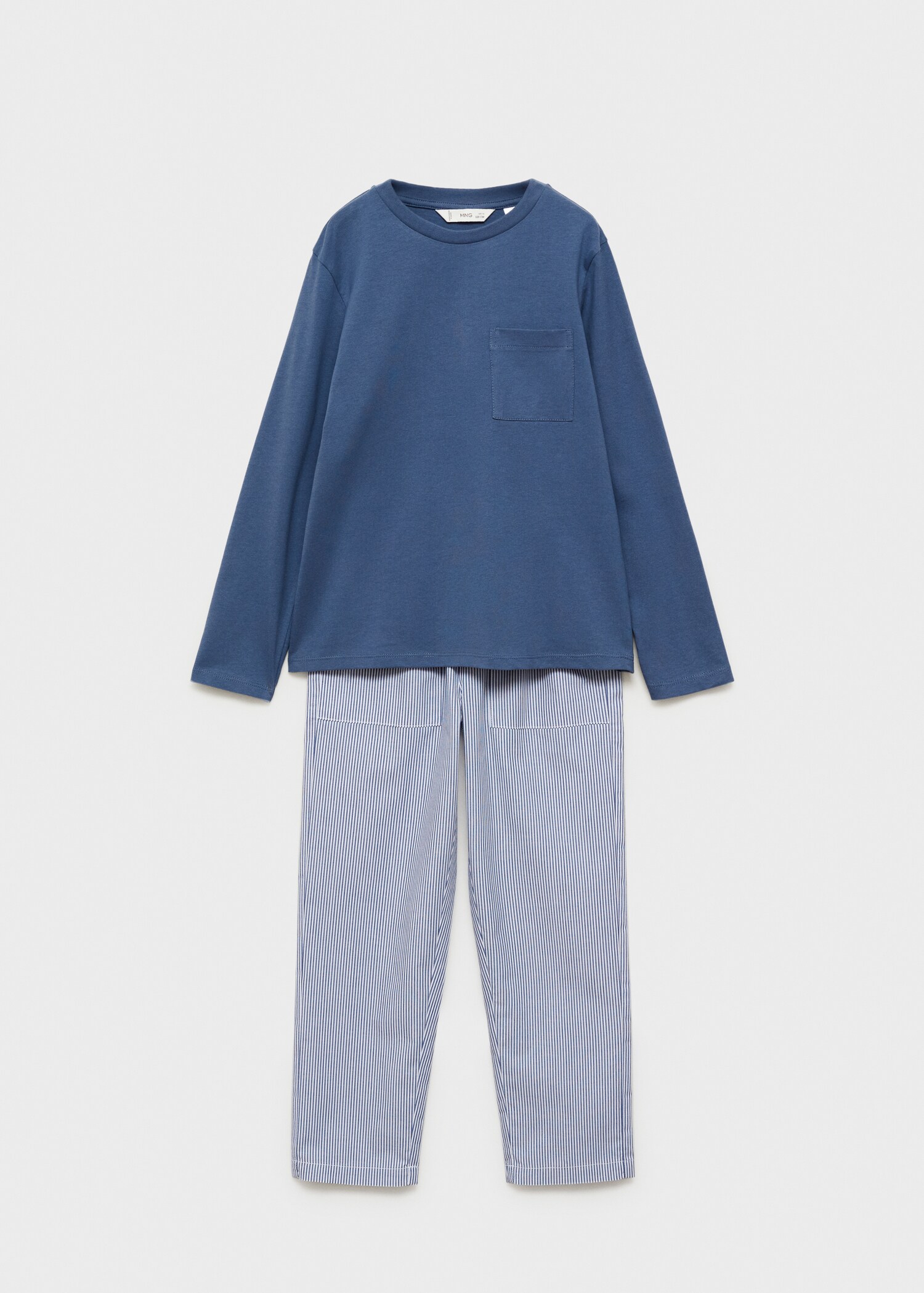 Striped cotton long pyjama - Article without model