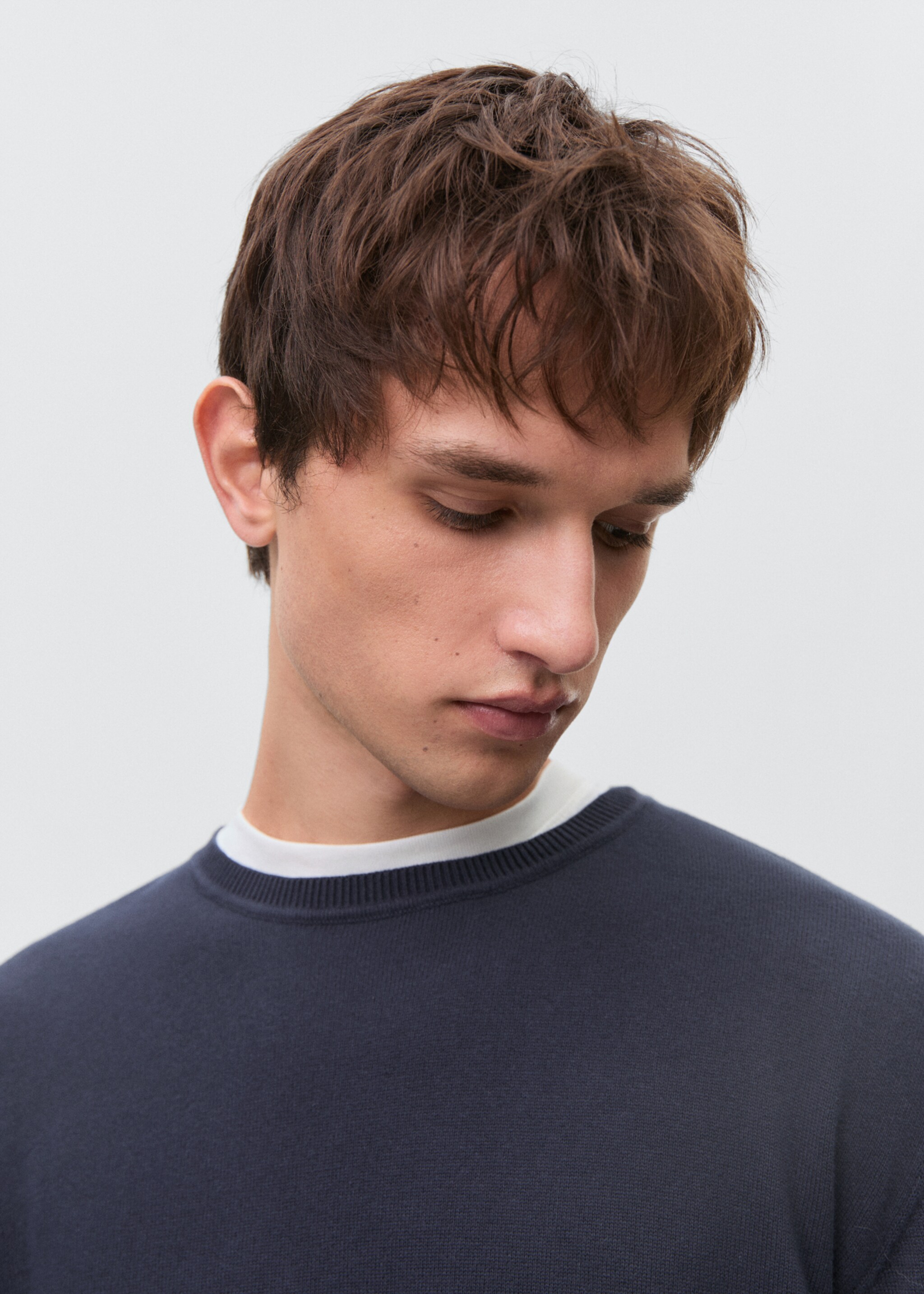 Knitted cotton sweater - Details of the article 1