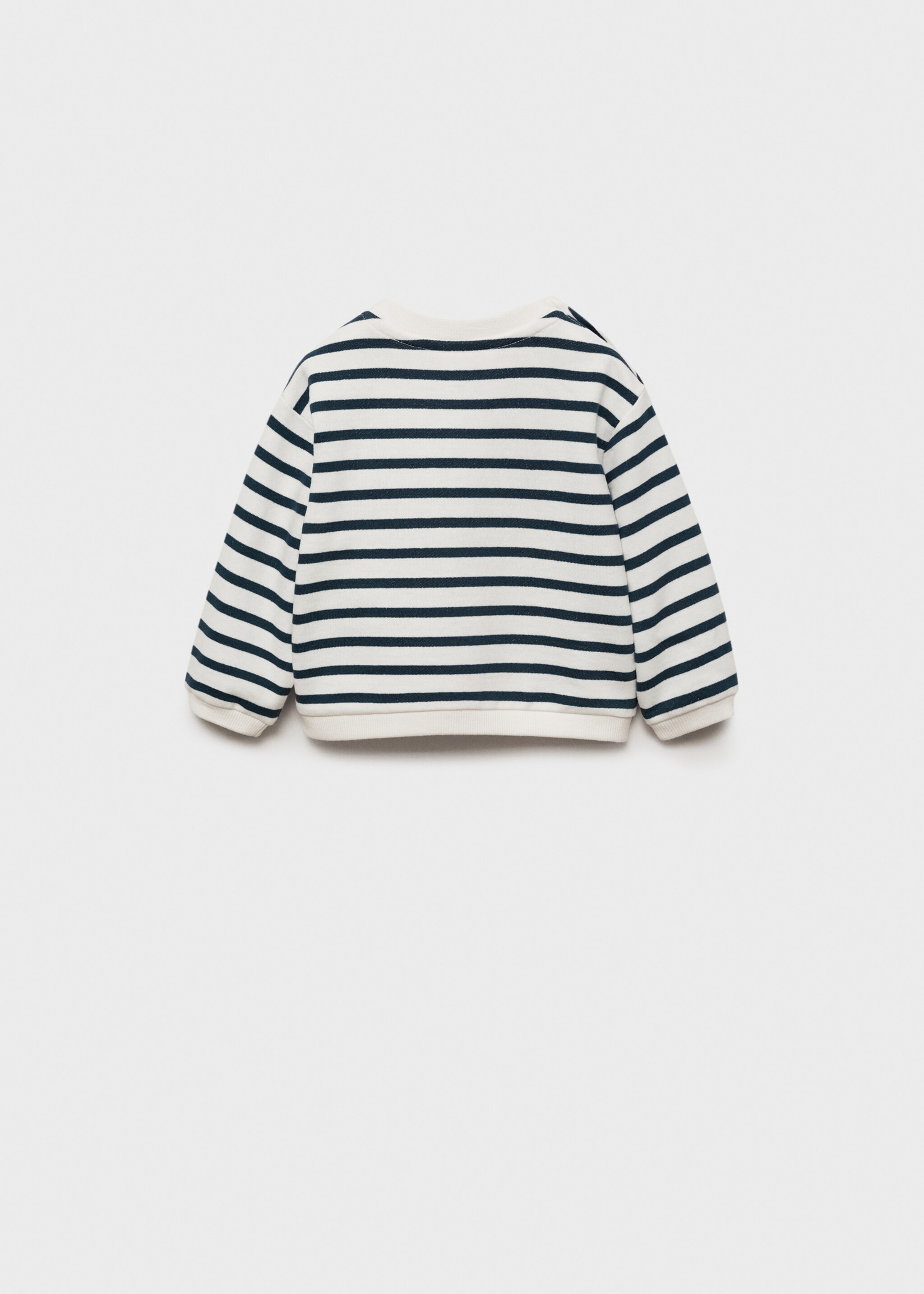 Sudadera algodón rayas - Reverso del artículo