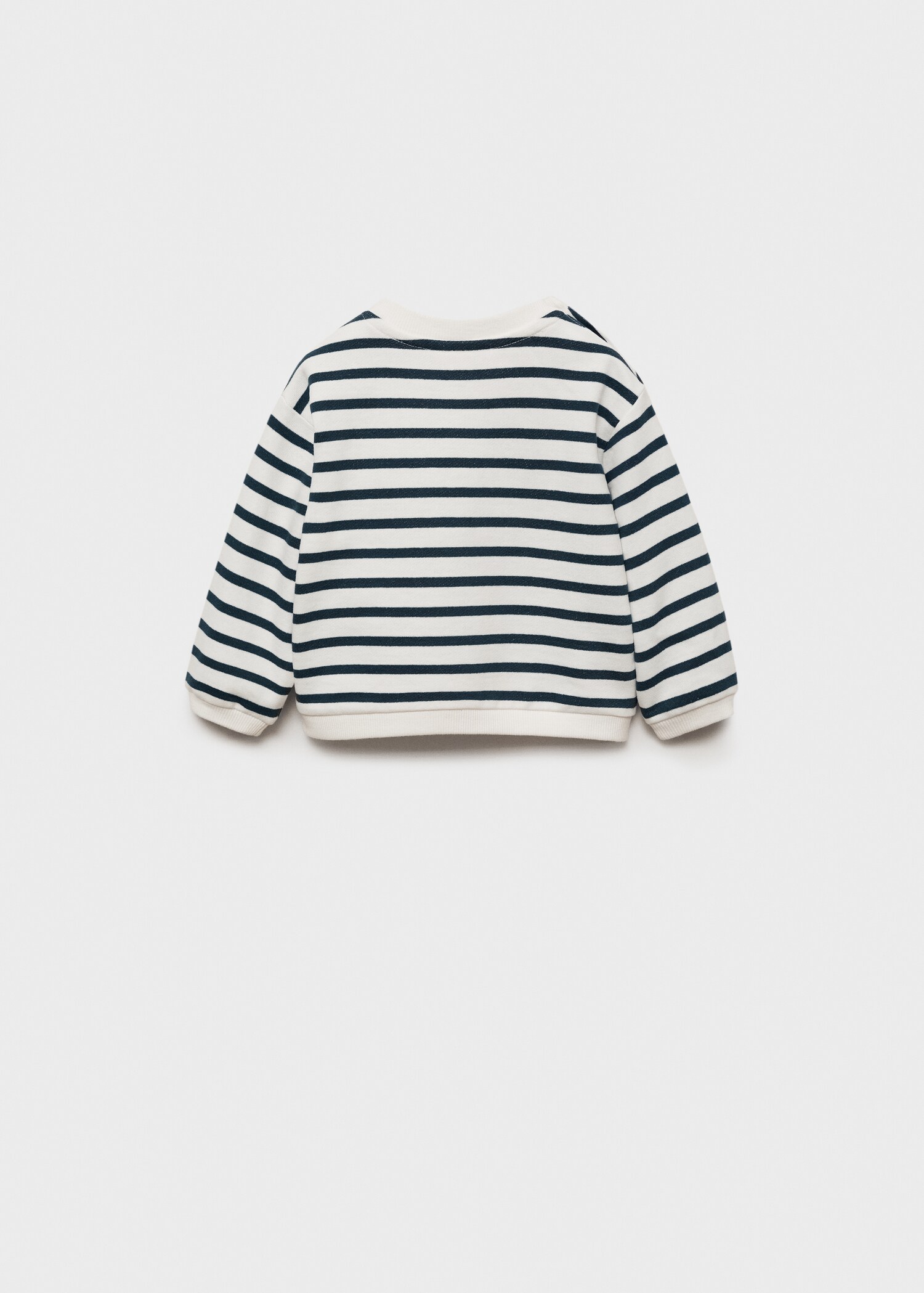 Sudadera algodón rayas - Reverso del artículo