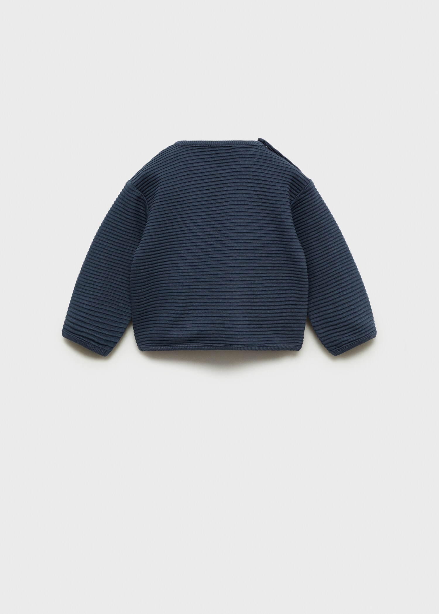 Textured knit sweatshirt - Reverse of the article