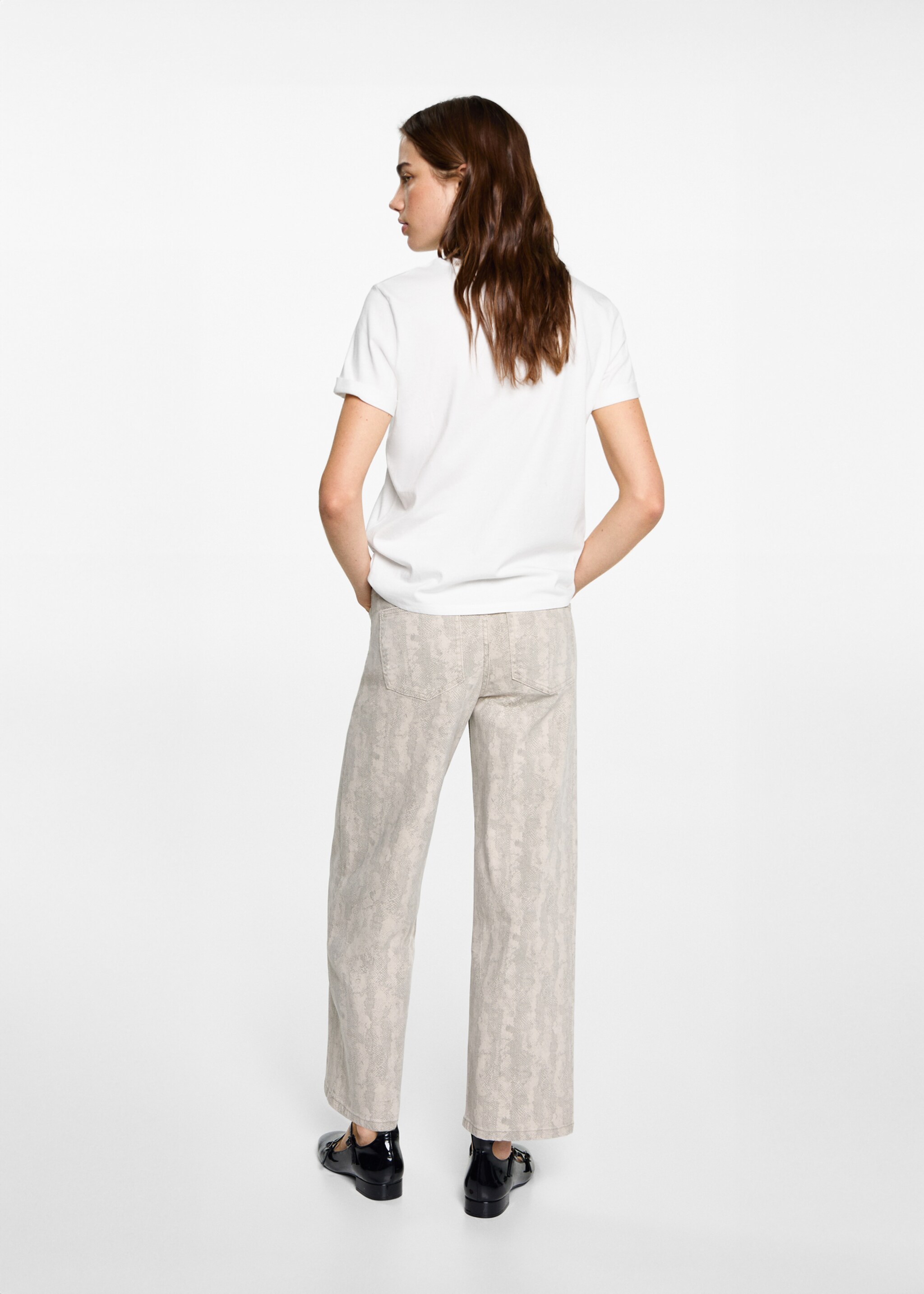 Short-sleeved printed t-shirt - Reverse of the article