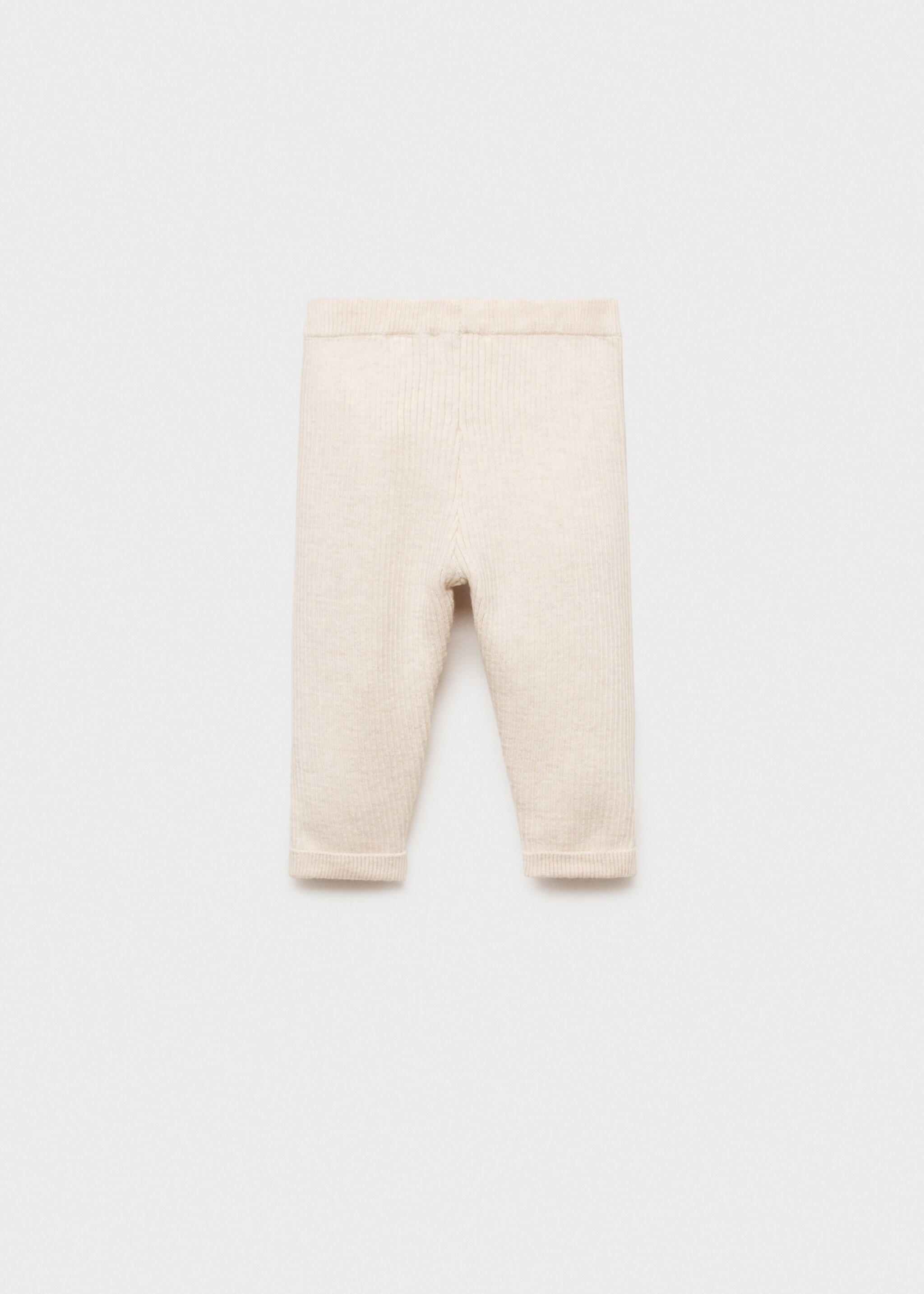Cotton ribbed leggings - Reverse of the article