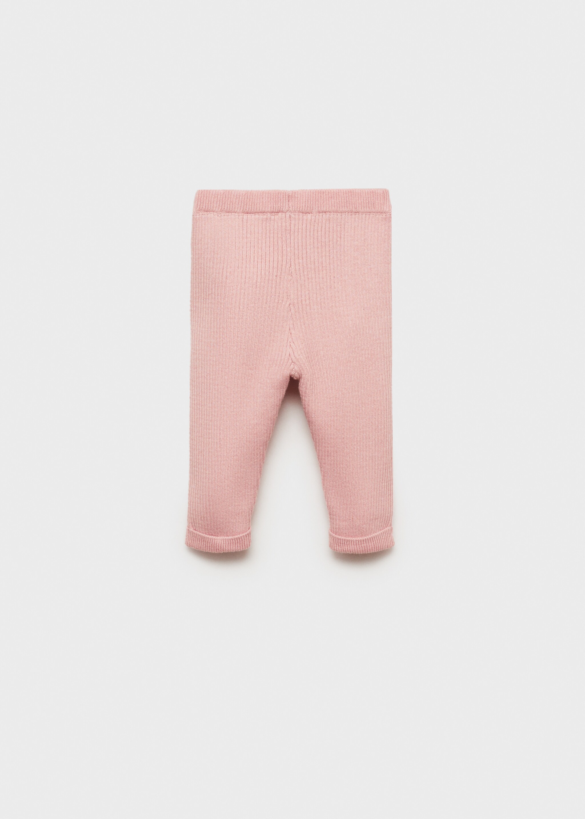 Cotton ribbed leggings - Reverse of the article