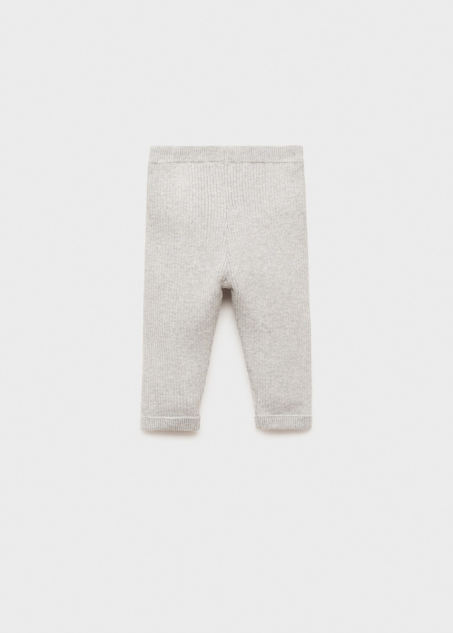 Cotton ribbed leggings - Reverse of the article