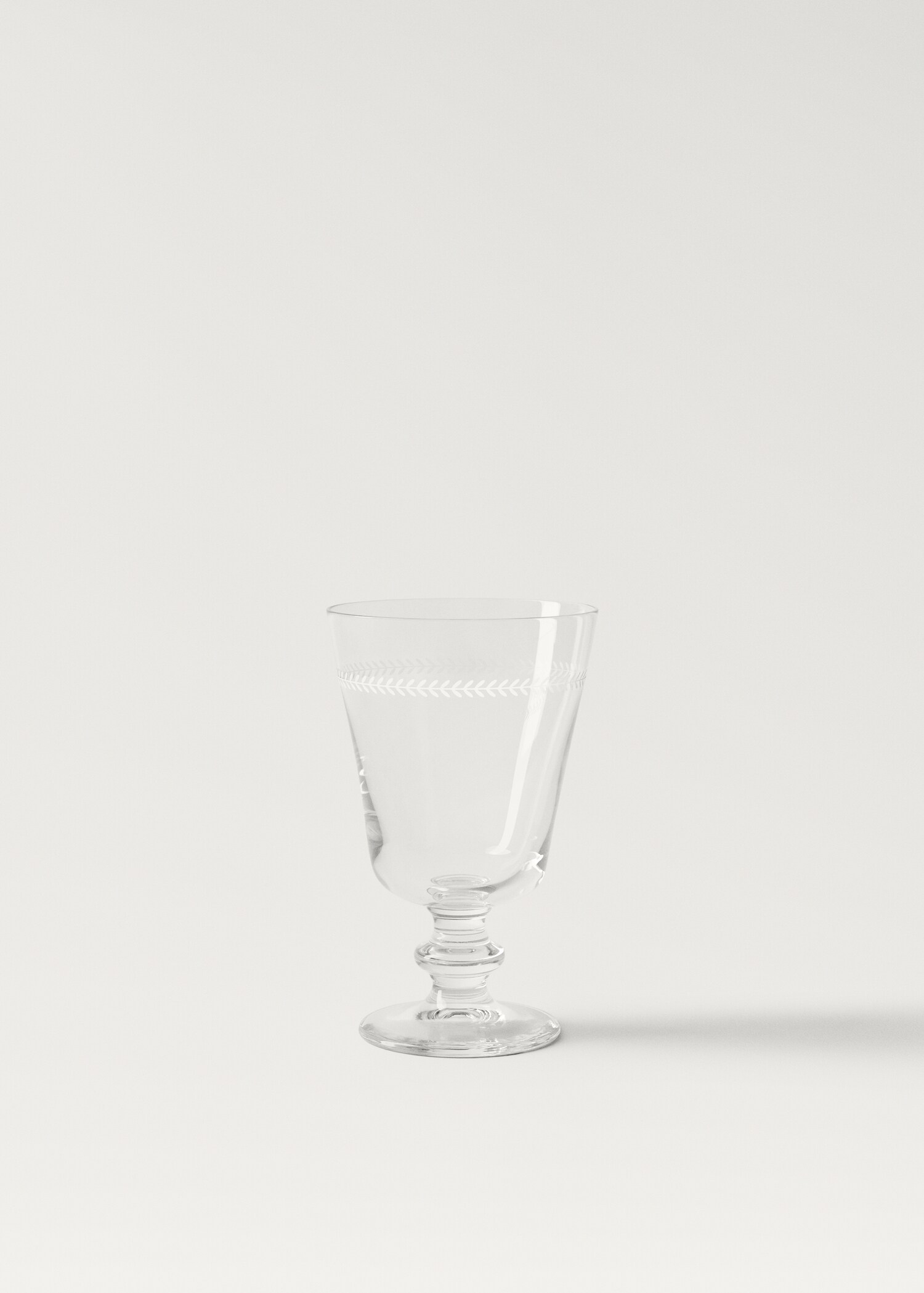Stettglass med fiskebenmønstret detalj - Artikkel uten modell